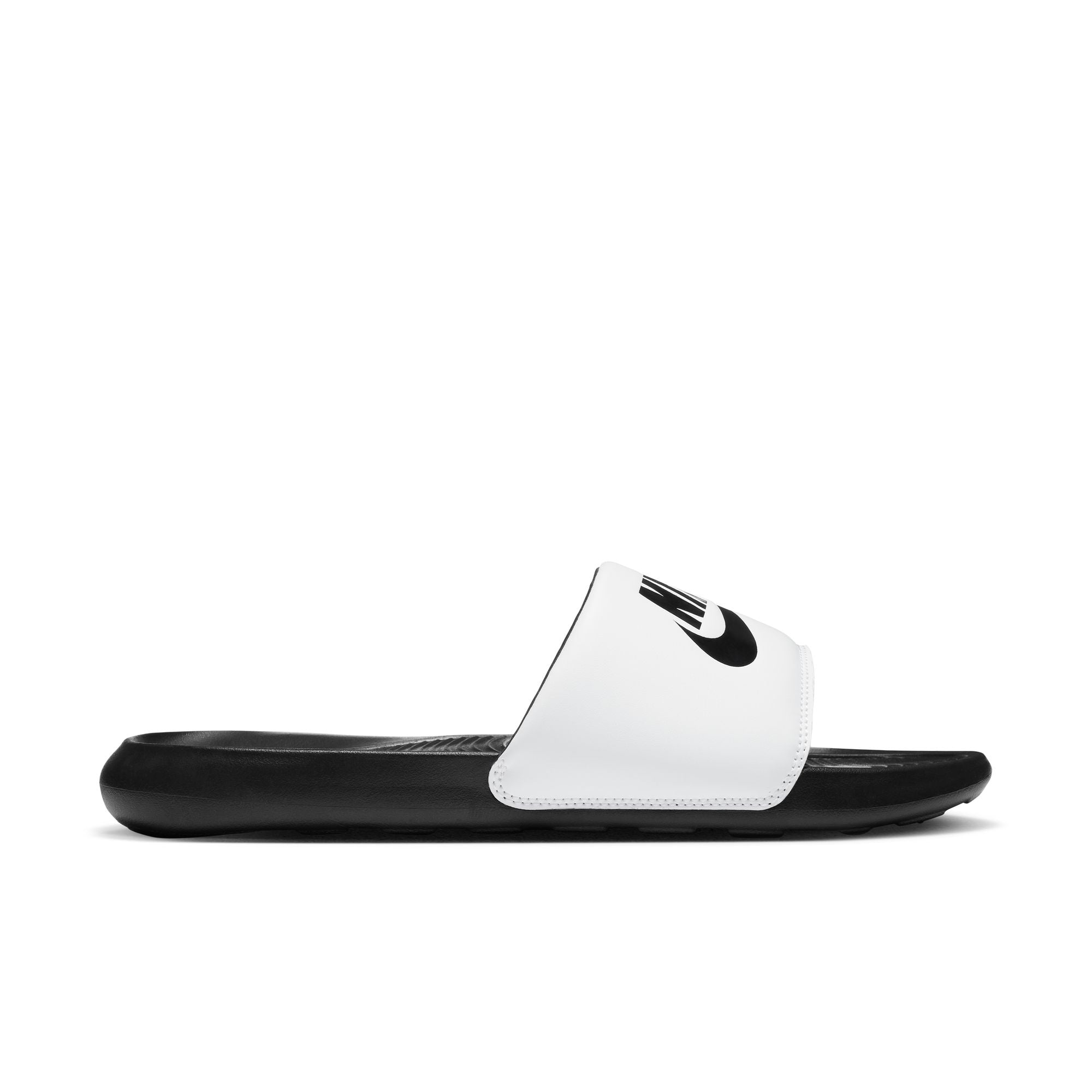 Nike Men's Victori One Slides in Black/Black-White