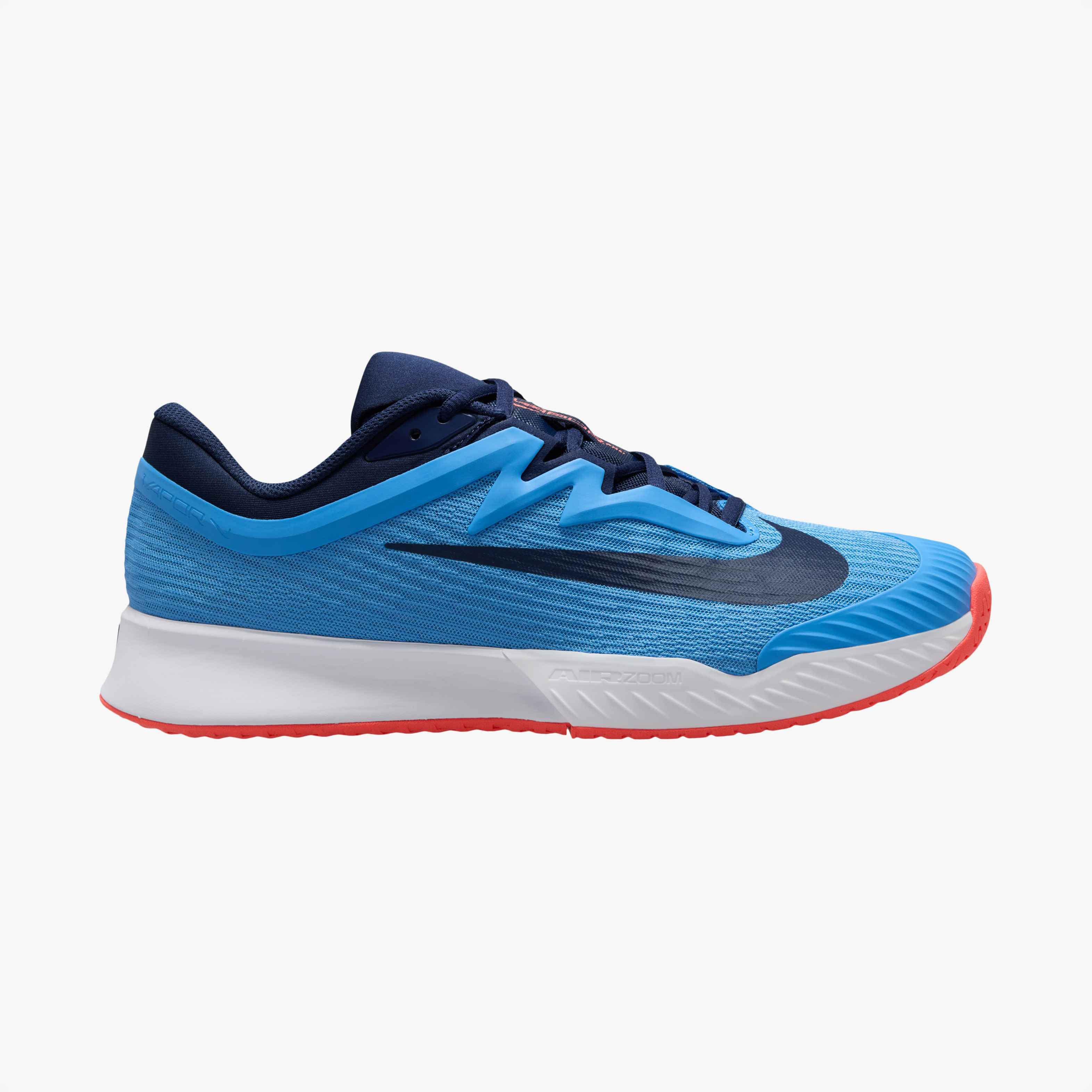 Nike Men's Vapor Pro 3 Clay Court Tennis Shoes in University Blue/Midnight Navy-White