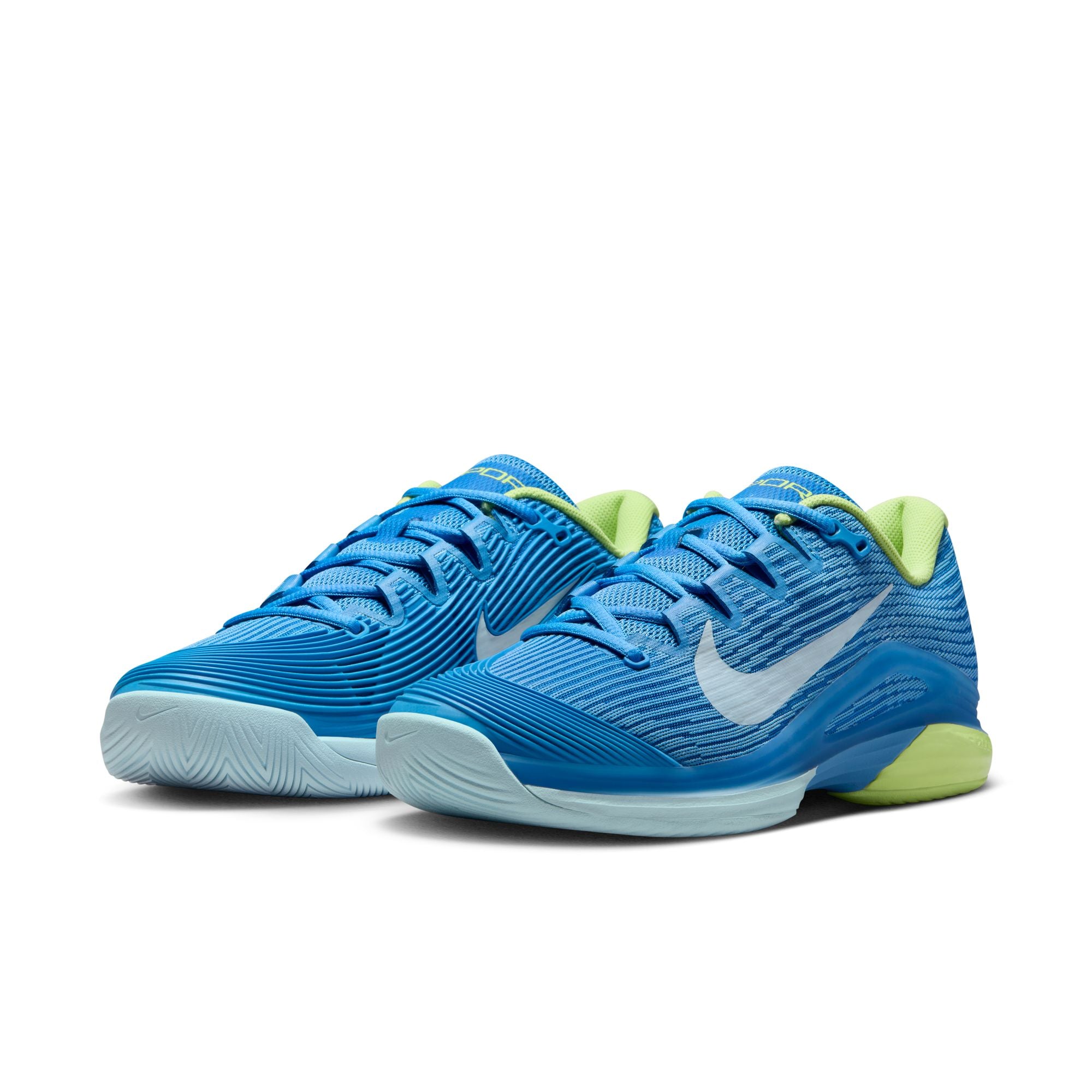 Nike Women's Vapor 12 Hard Court Tennis Shoes in Blue Beyond/Glacier Blue-Lt Lemon Twist