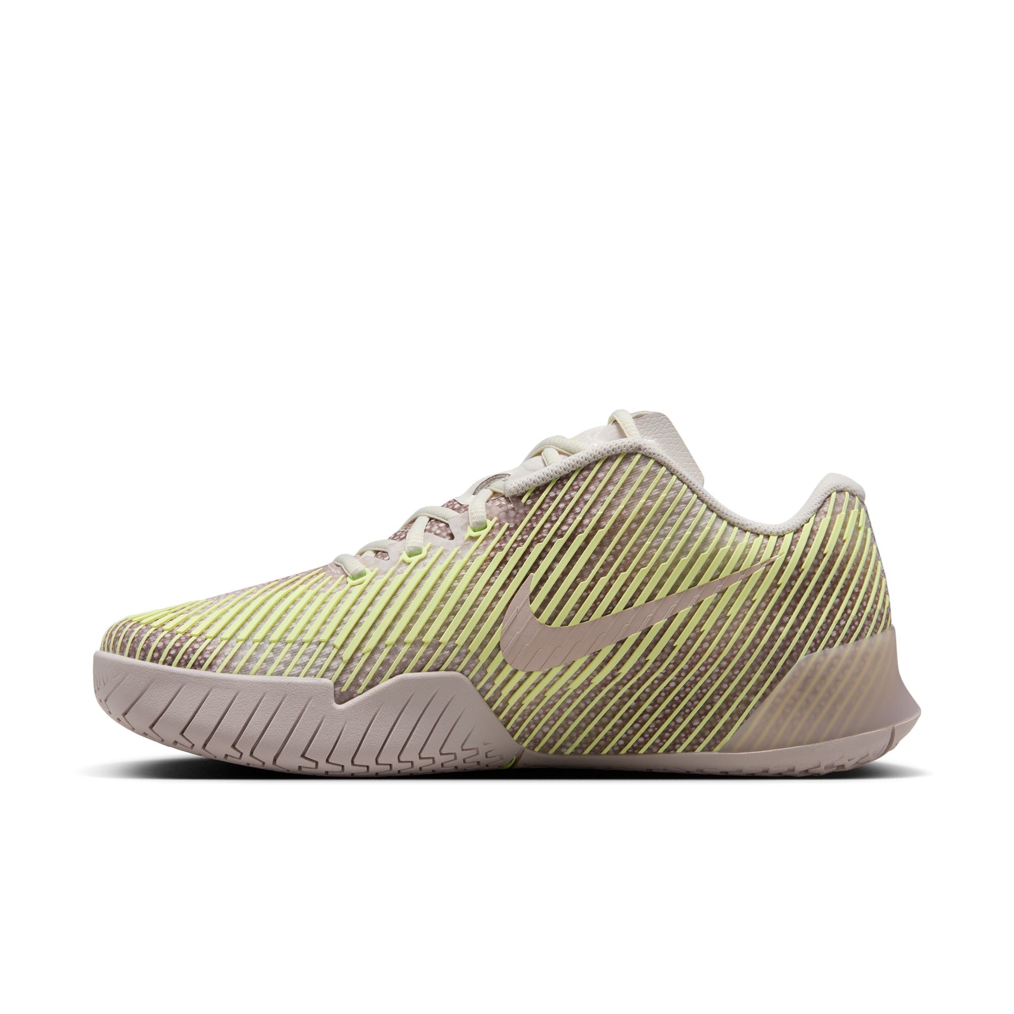 Nike Women's Air Zoom Vapor 11 Premium Shoes in PHANTOM/BARELY VOLT-PLATINUM VIOLET