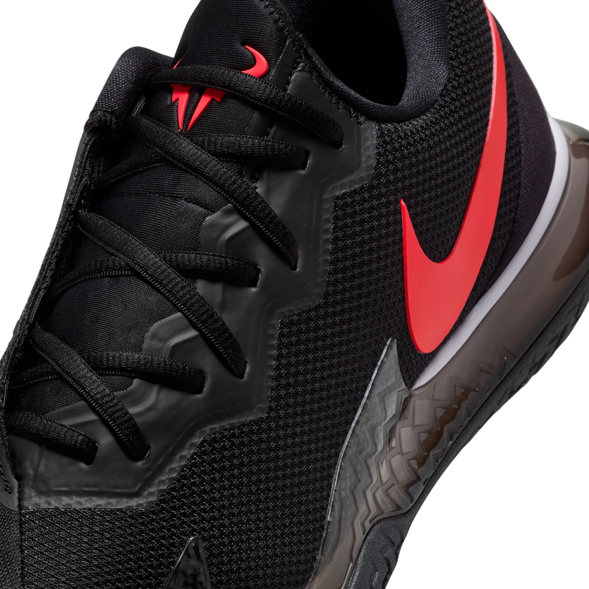 Nike Men's Court Zoom Vapor Cage 4 Rafa Shoes in Black/Siren Red-Barely Grape