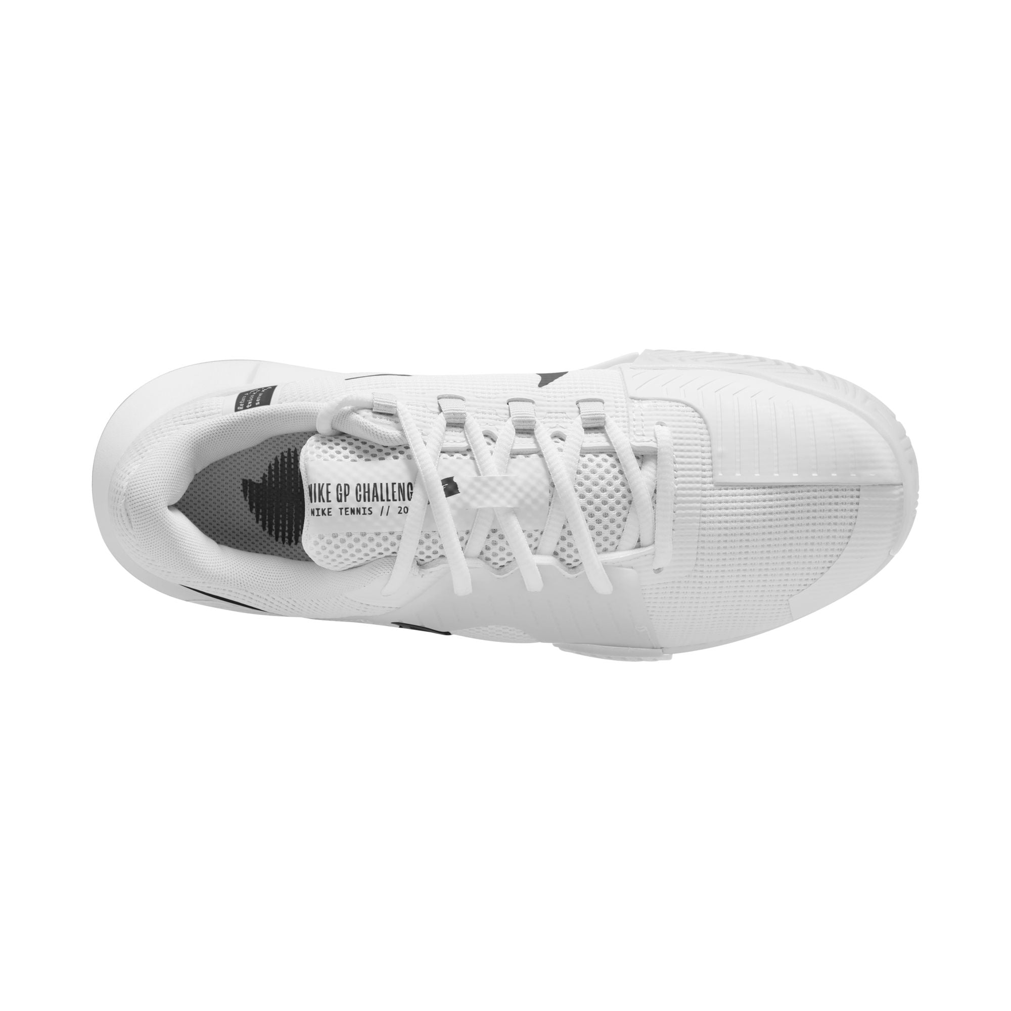 Nike Women's Zoom GP Challenge 1 Hard Court Shoes in White/Black-White