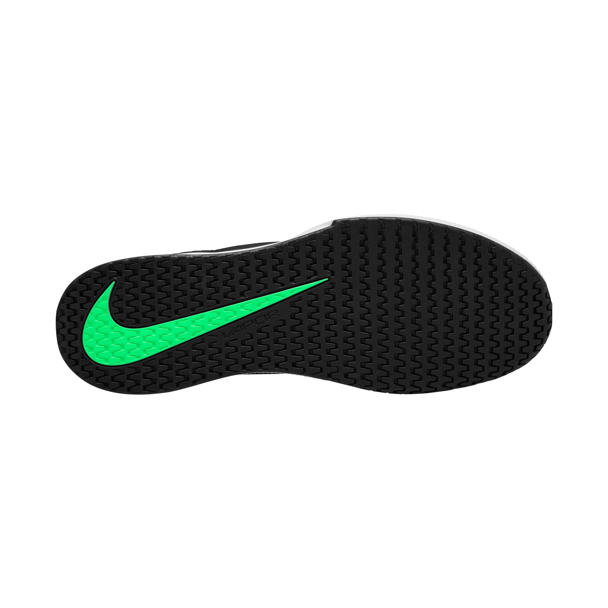 Nike Men's Vapor Lite 2 Tennis Shoes in Black/Poison Green-White