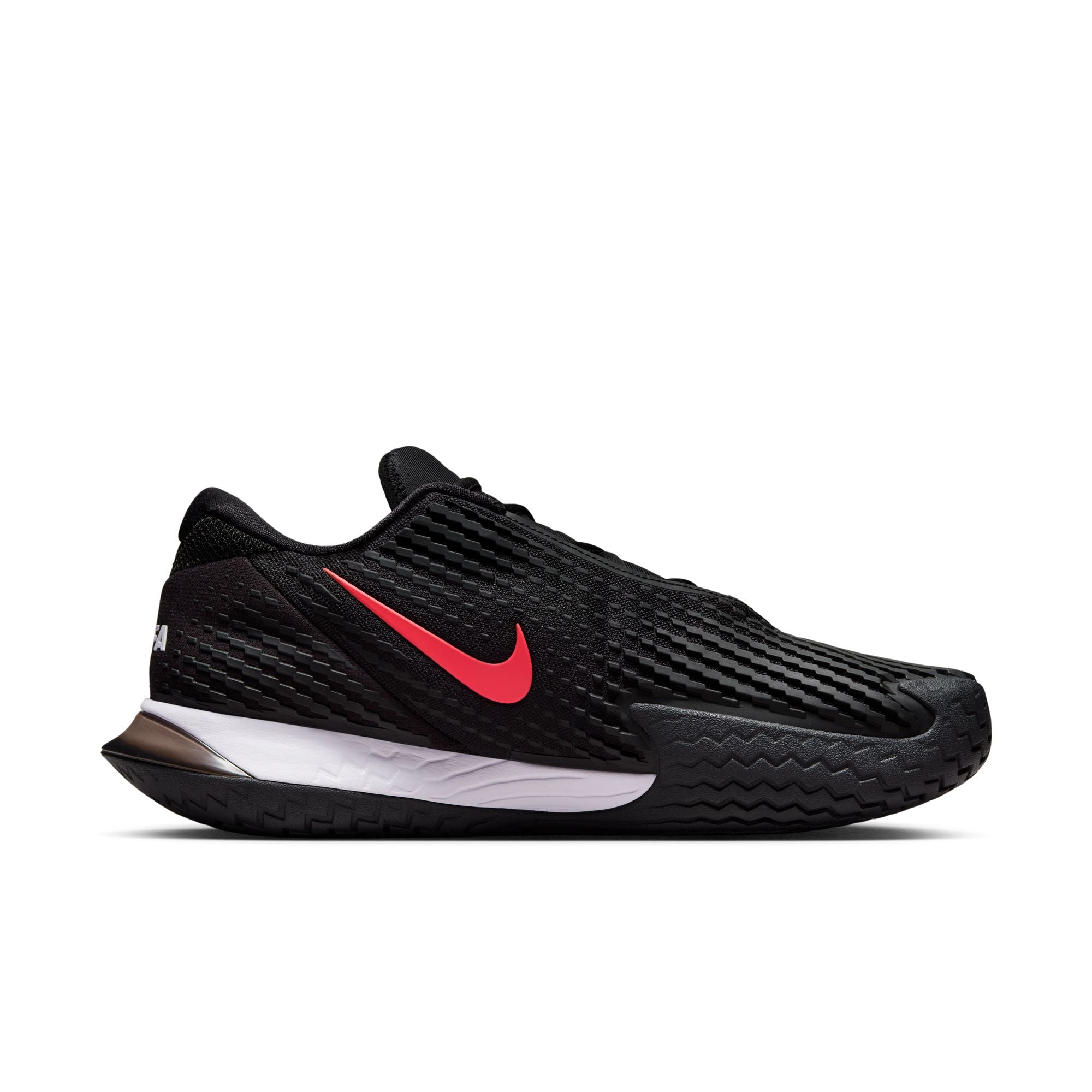 Nike Men's Court Zoom Vapor Cage 4 Rafa in Black/Siren Red-Barely Grape