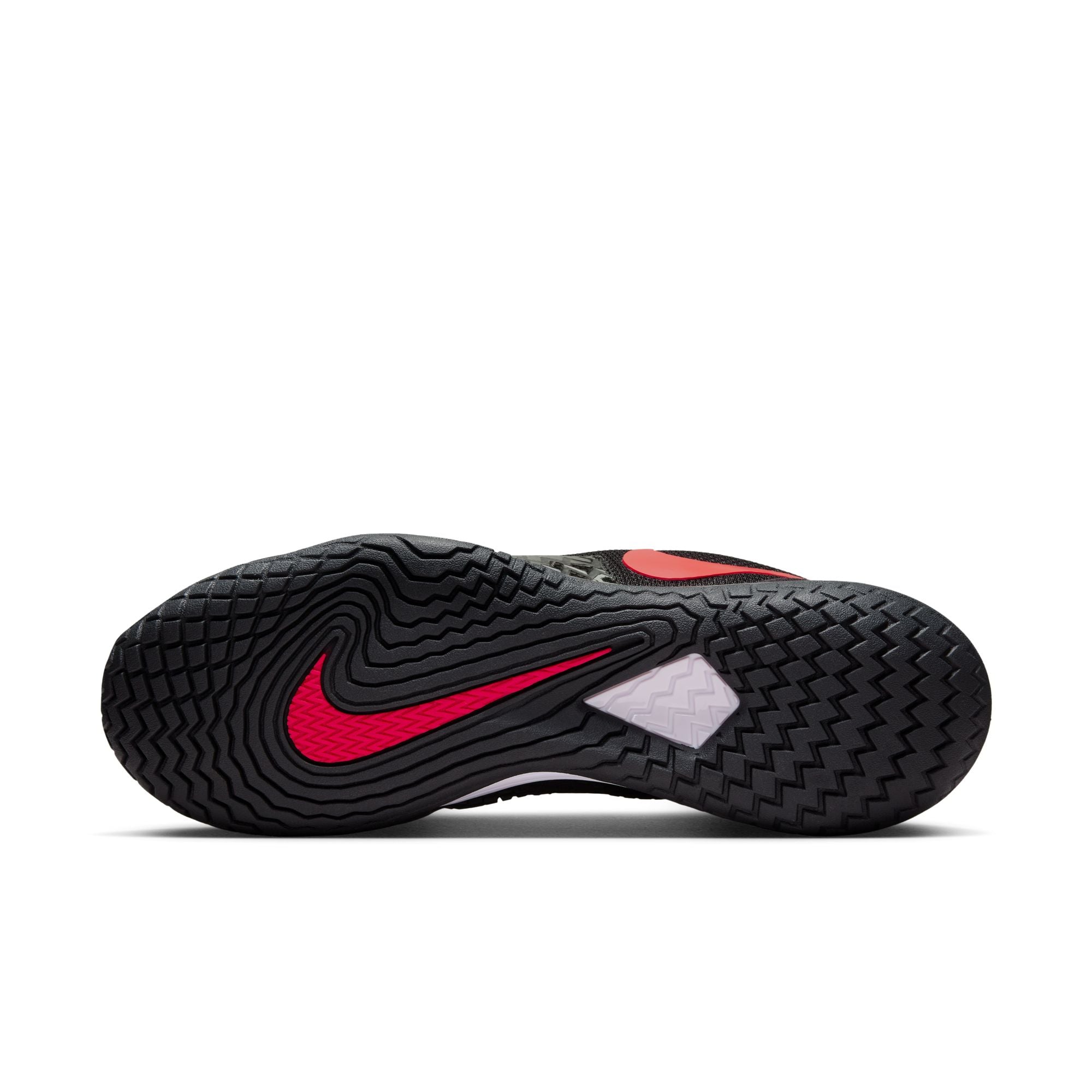 Nike Men's Court Zoom Vapor Cage 4 Rafa in Black/Siren Red-Barely Grape