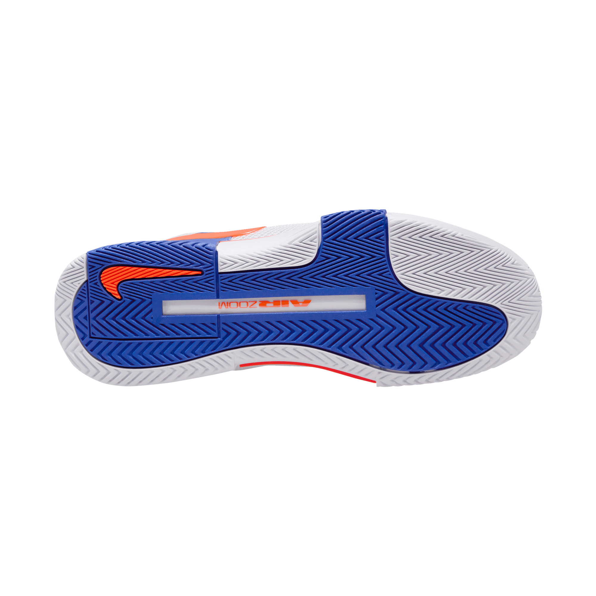 Nike Men's Zoom GP Challenge 1 Tennis Shoes in White/Hyper Crimson-Hyper Royal