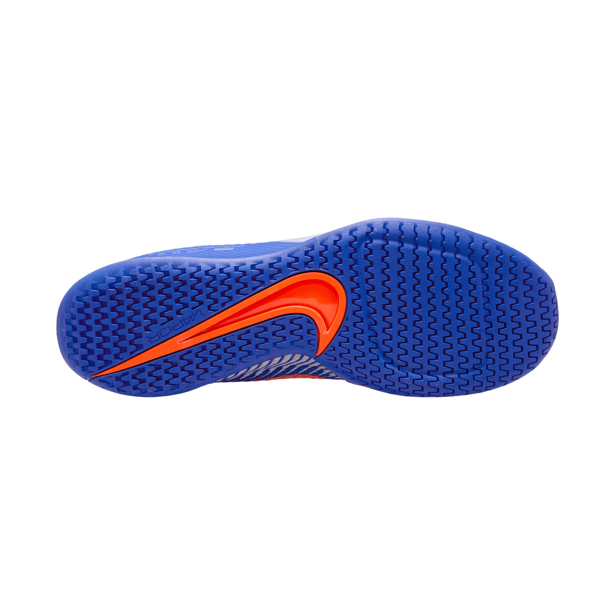 Nike Men's Air Zoom Vapor 11 Tennis Shoes in White/Hyper Royal-Hyper Crimson