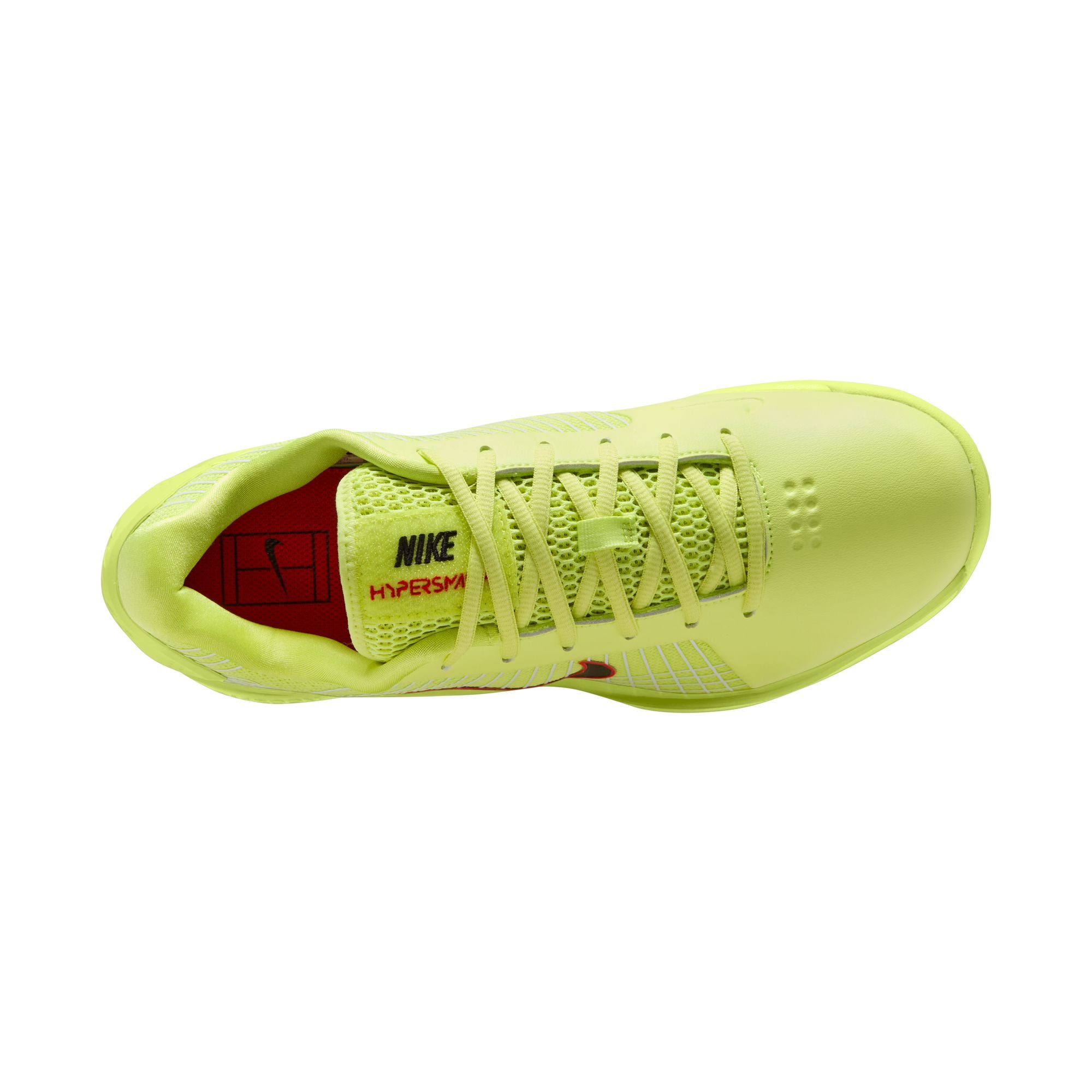 Nike Men's Vapor 12 Hypersmash Hard Court Tennis Shoes in Lt Lemon Twist/Black-Lt Crimson-White