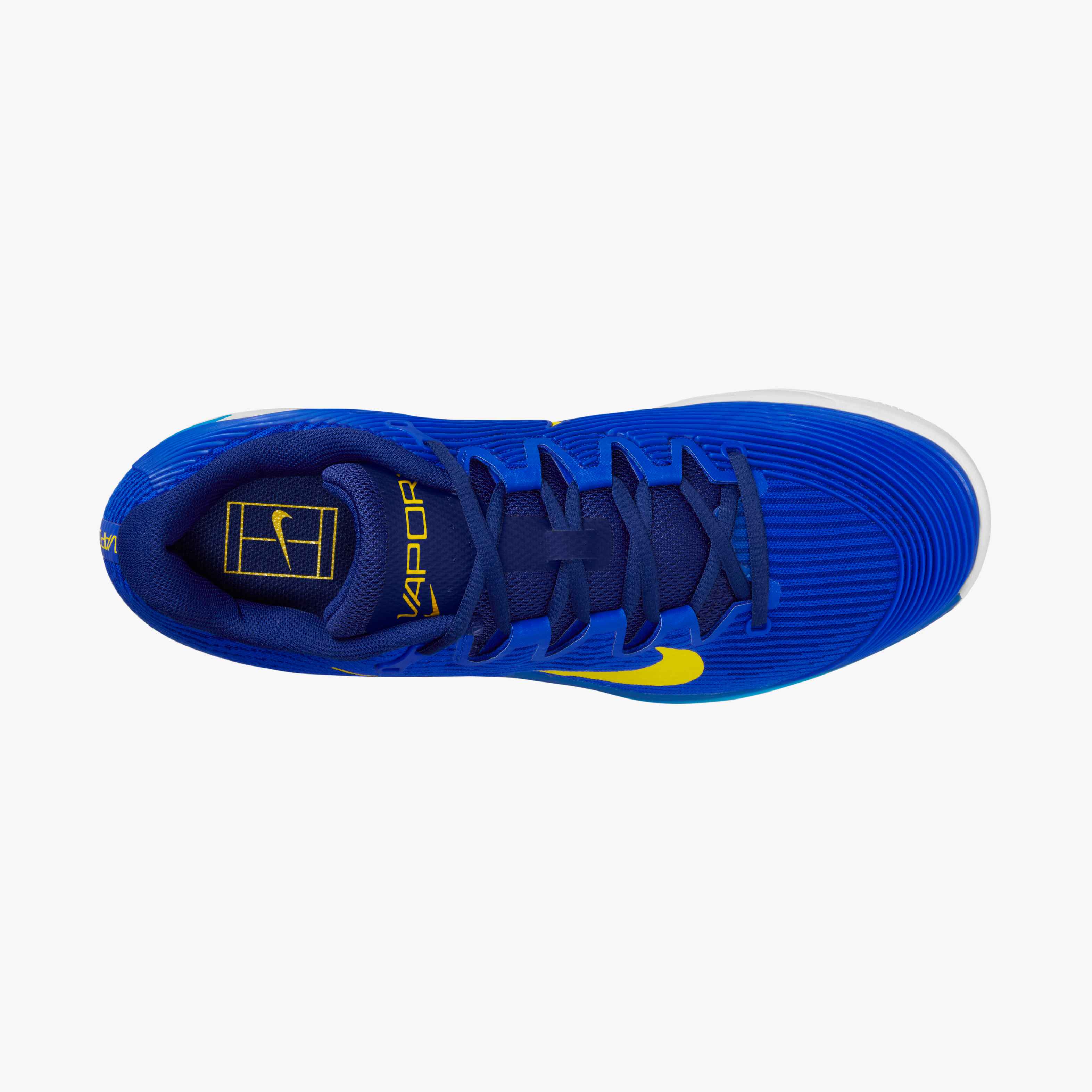 Nike Men's Vapor 12 Hard Court Tennis Shoes in Racer Blue/Lightening-Deep Royal Blue