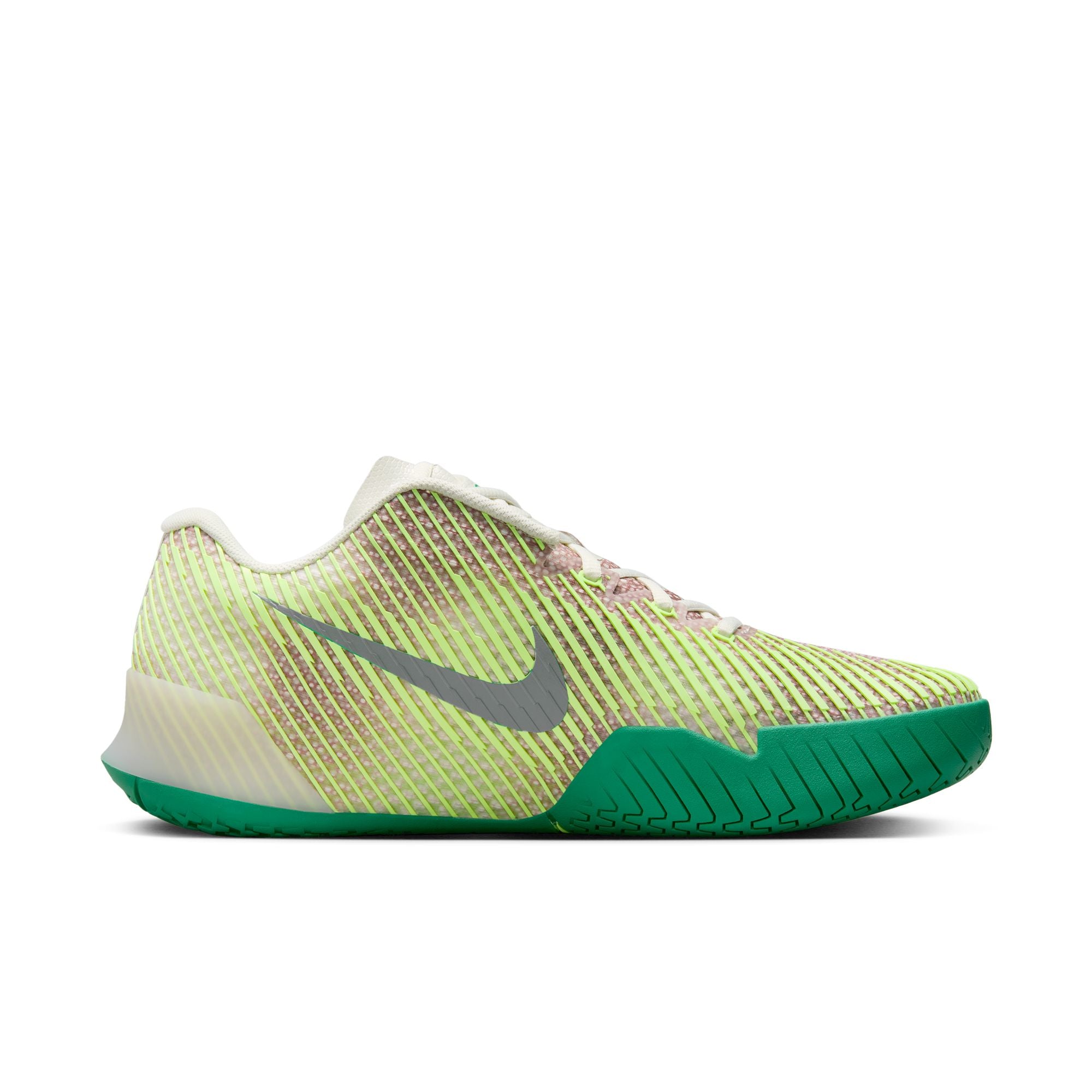 Nike Men's Air Zoom Vapor 11 Premium Tennis Shoes in PHANTOM/BARELY VOLT-STADIUM GREEN