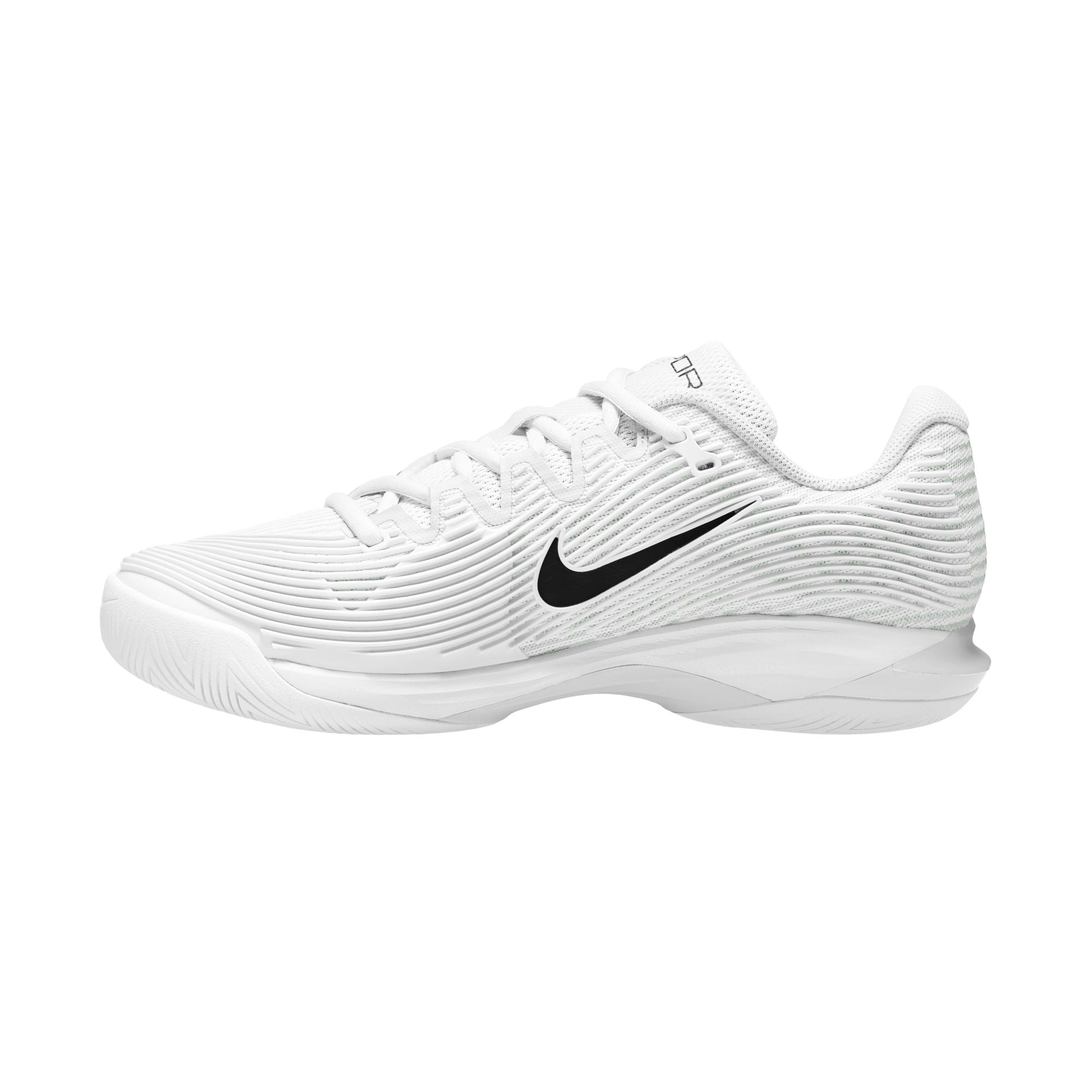 Nike Women's Vapor 12 Hard Court Tennis Shoes in White/Black-Summit White