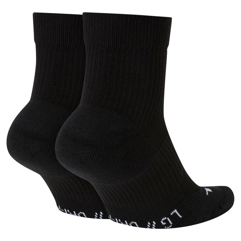 Nike Court Multiplier Max Tennis Ankle Socks in Black (2 Pairs)