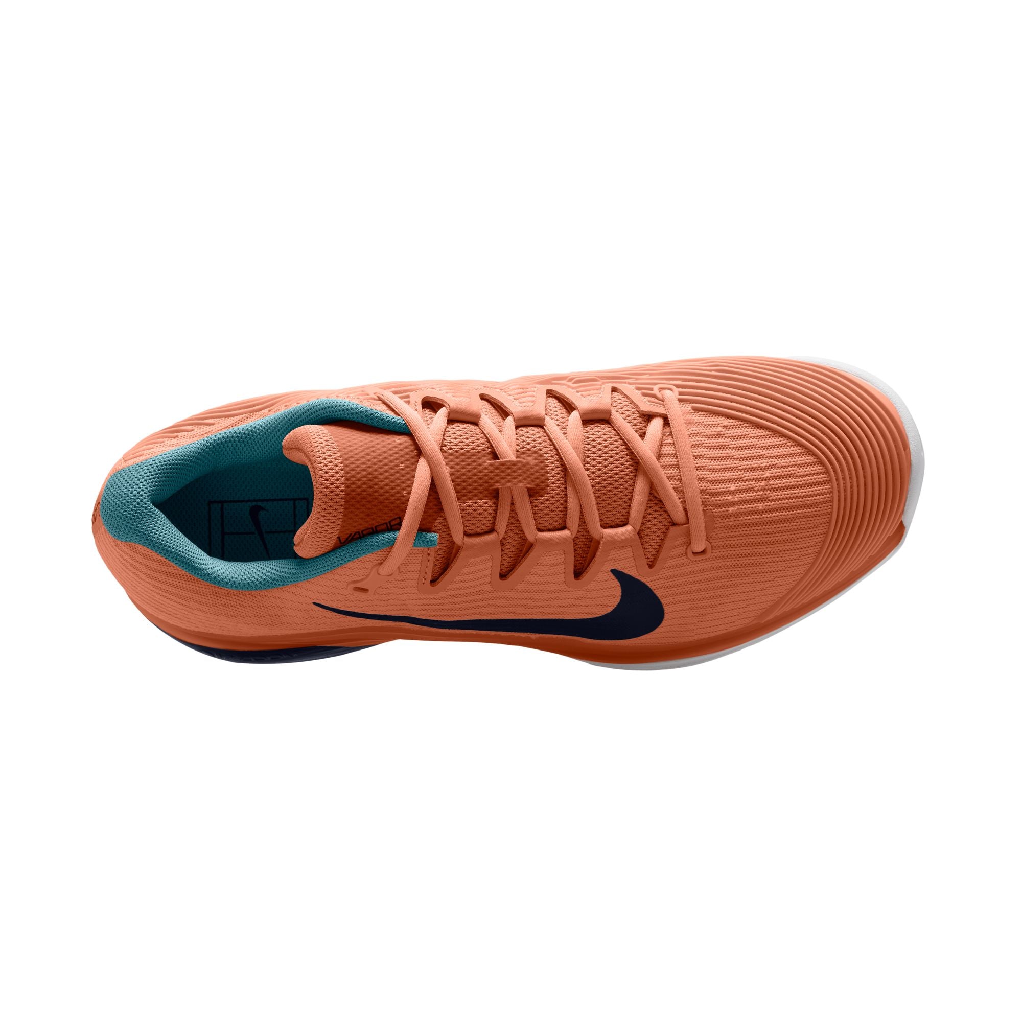 Nike Men's Vapor 12 Hard Court Tennis Shoes in Apricot Agate/Obsidian-White-Denim Turq