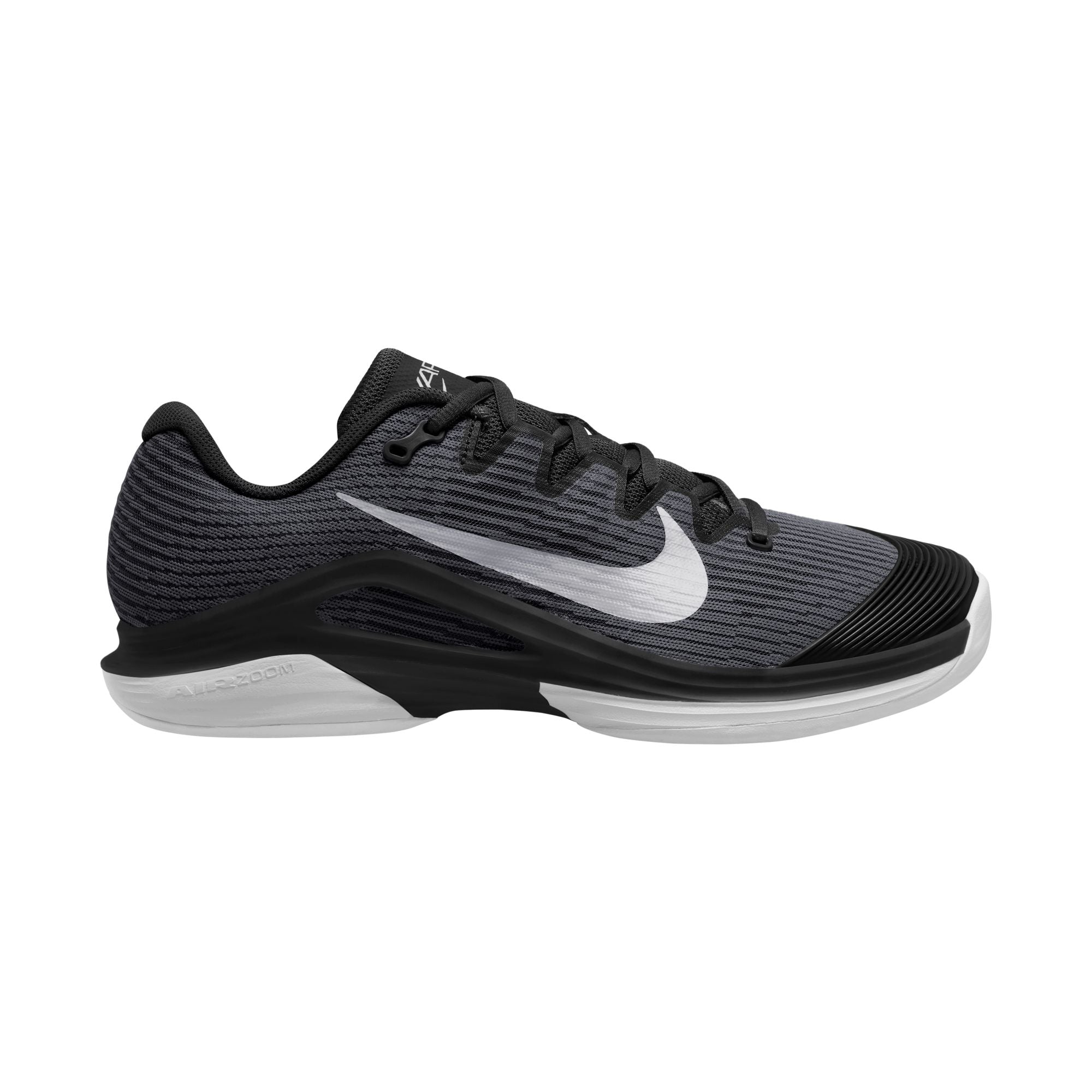 Nike Men's Vapor 12 Hard Court Tennis Shoes in Black/White-Dk Smoke Grey