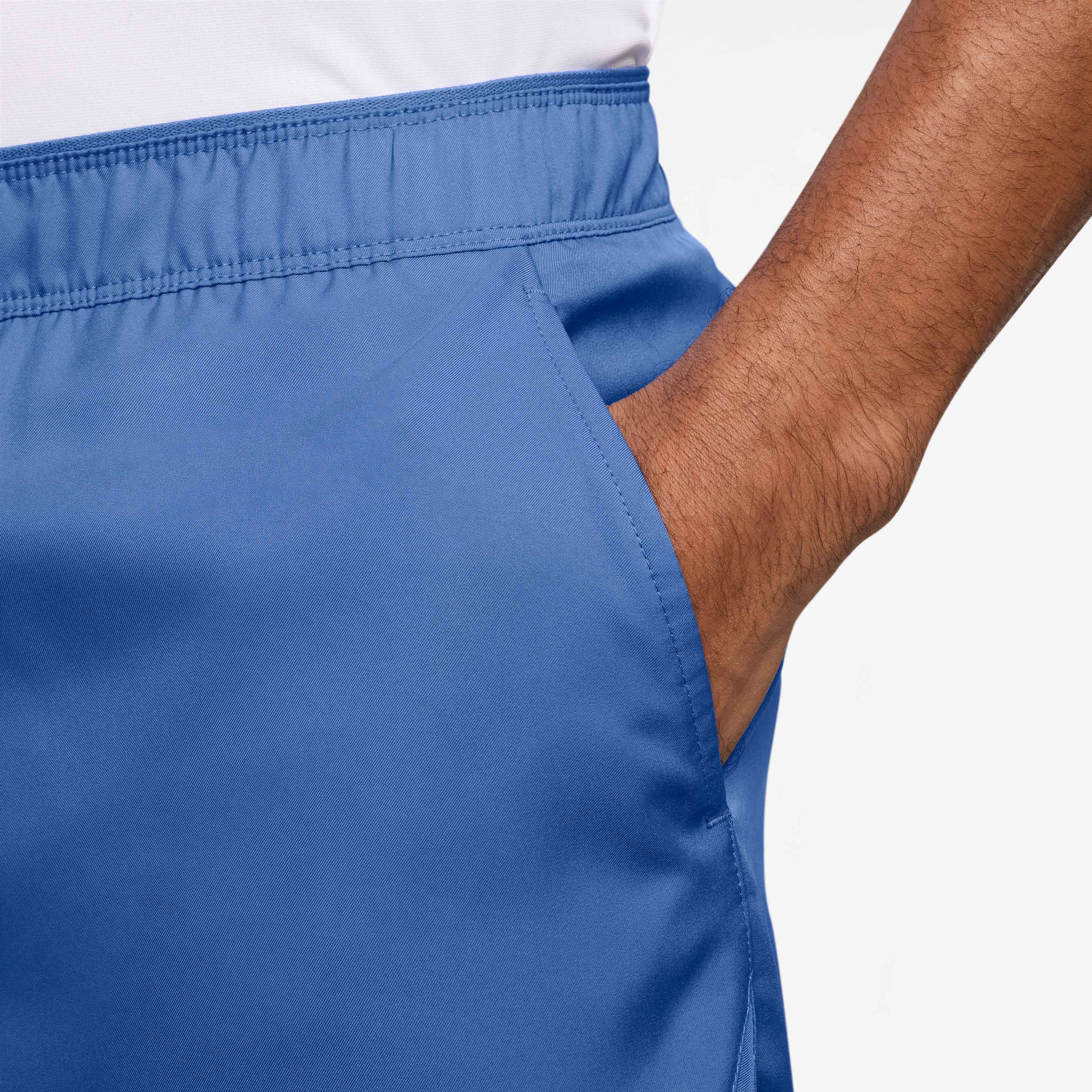 Nike Men's Court Victory Dri-FIT 7" Tennis Shorts in Comet Blue/White