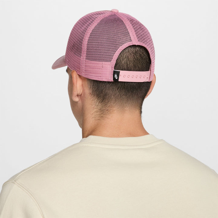Nike Unisex Rise Structured Trucker Cap in Elemental Pink/Elemental Pink/White