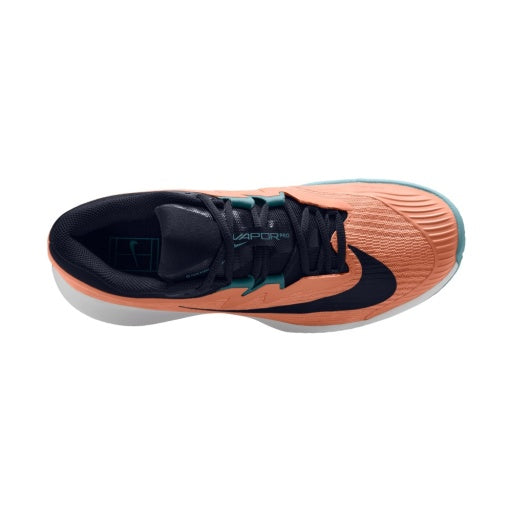 Nike Men's Vapor Pro 3 Clay Court Tennis Shoes in Apricot Agate/Obsidian-White-Denim Turq