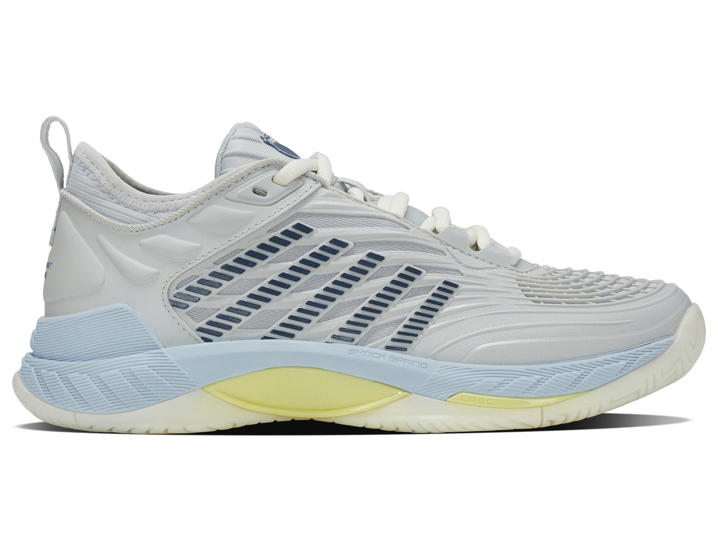 K-Swiss Women's Hypercourt Supreme 2 Tennis Shoes in Dawn Blue/Ballad Blue/Blanc De Blanc
