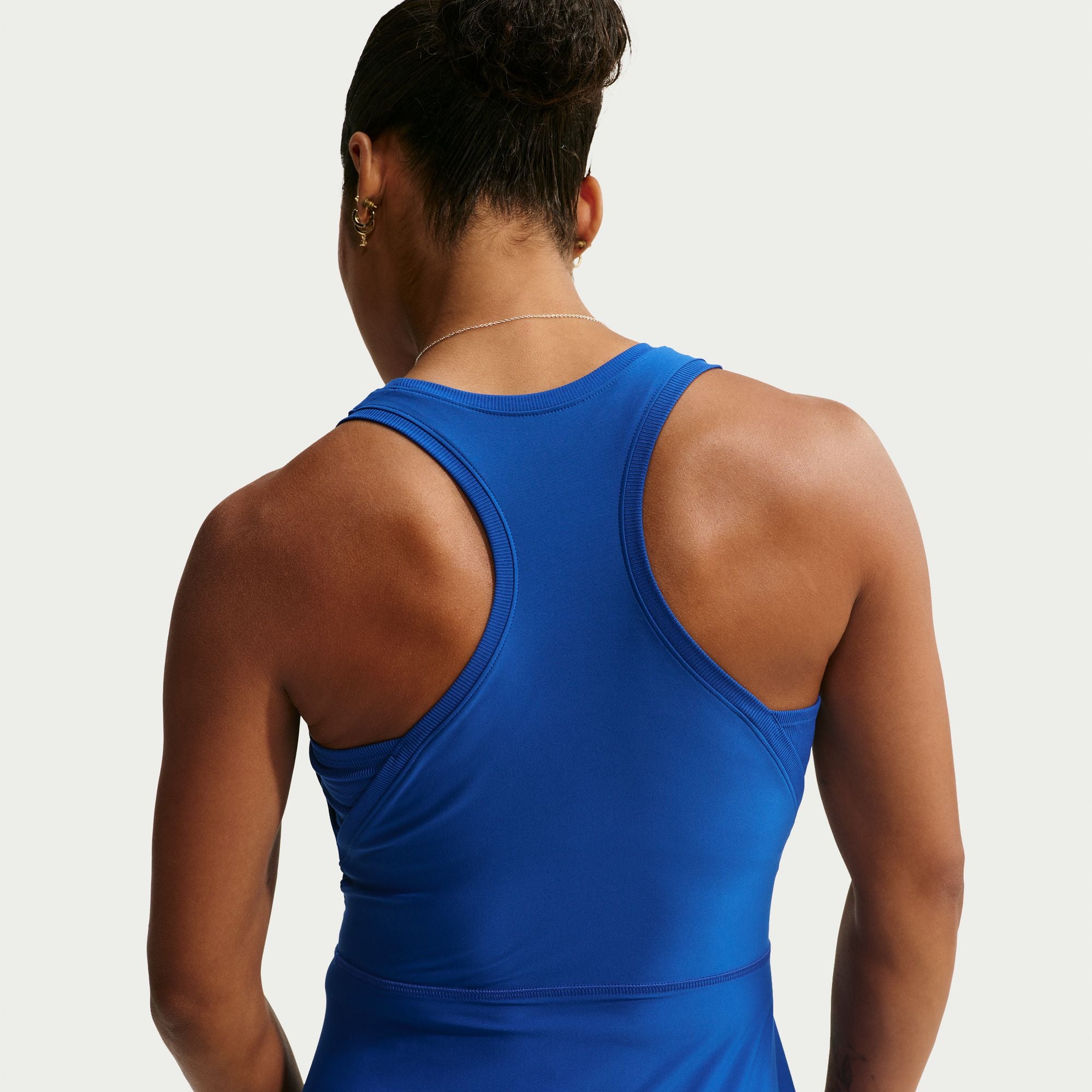 Nike Women's Victory Dri-FIT Tennis Dress in Old Royal/White