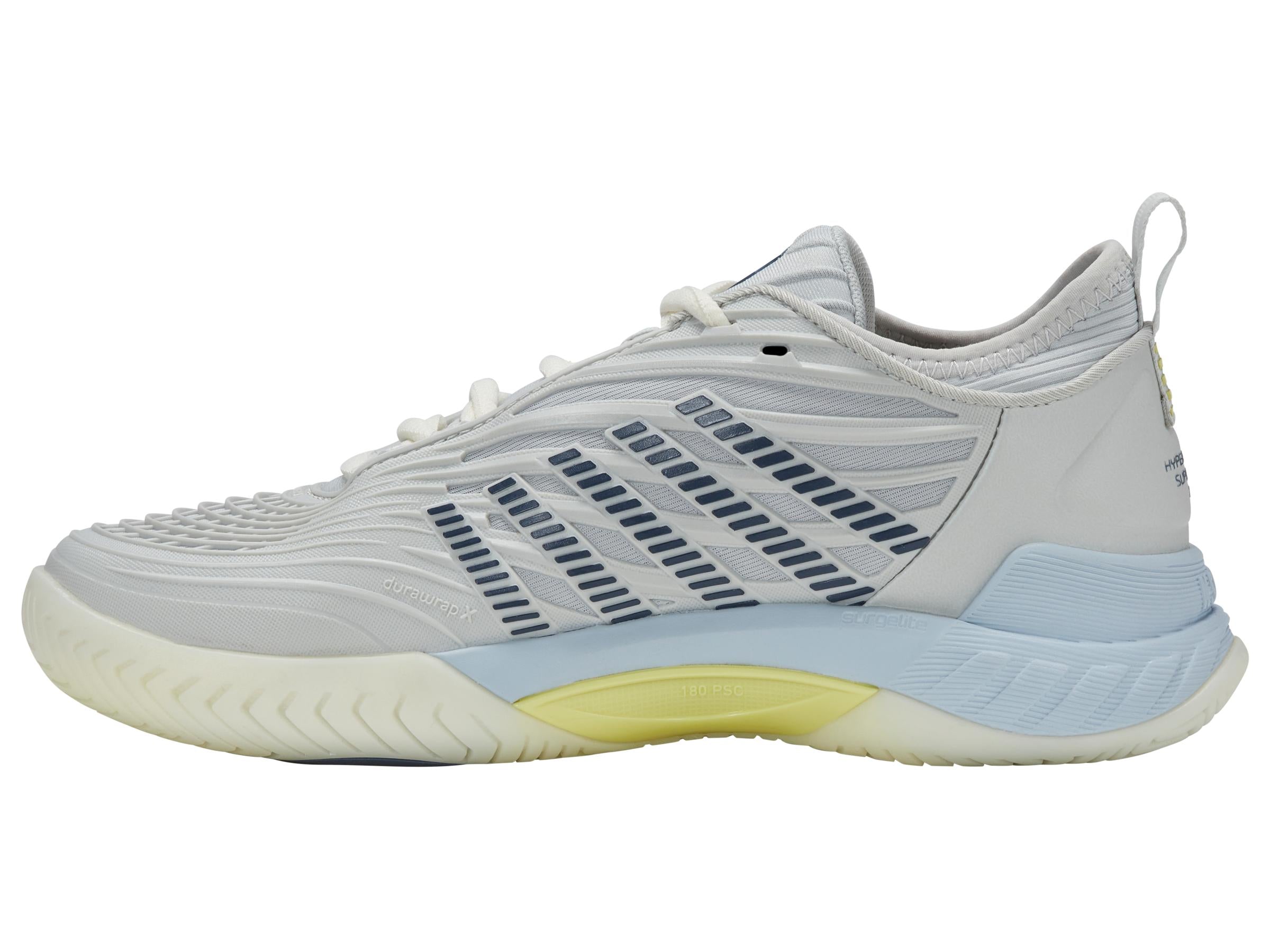K-Swiss Women's Hypercourt Supreme 2 Tennis Shoes in Dawn Blue/Ballad Blue/Blanc De Blanc