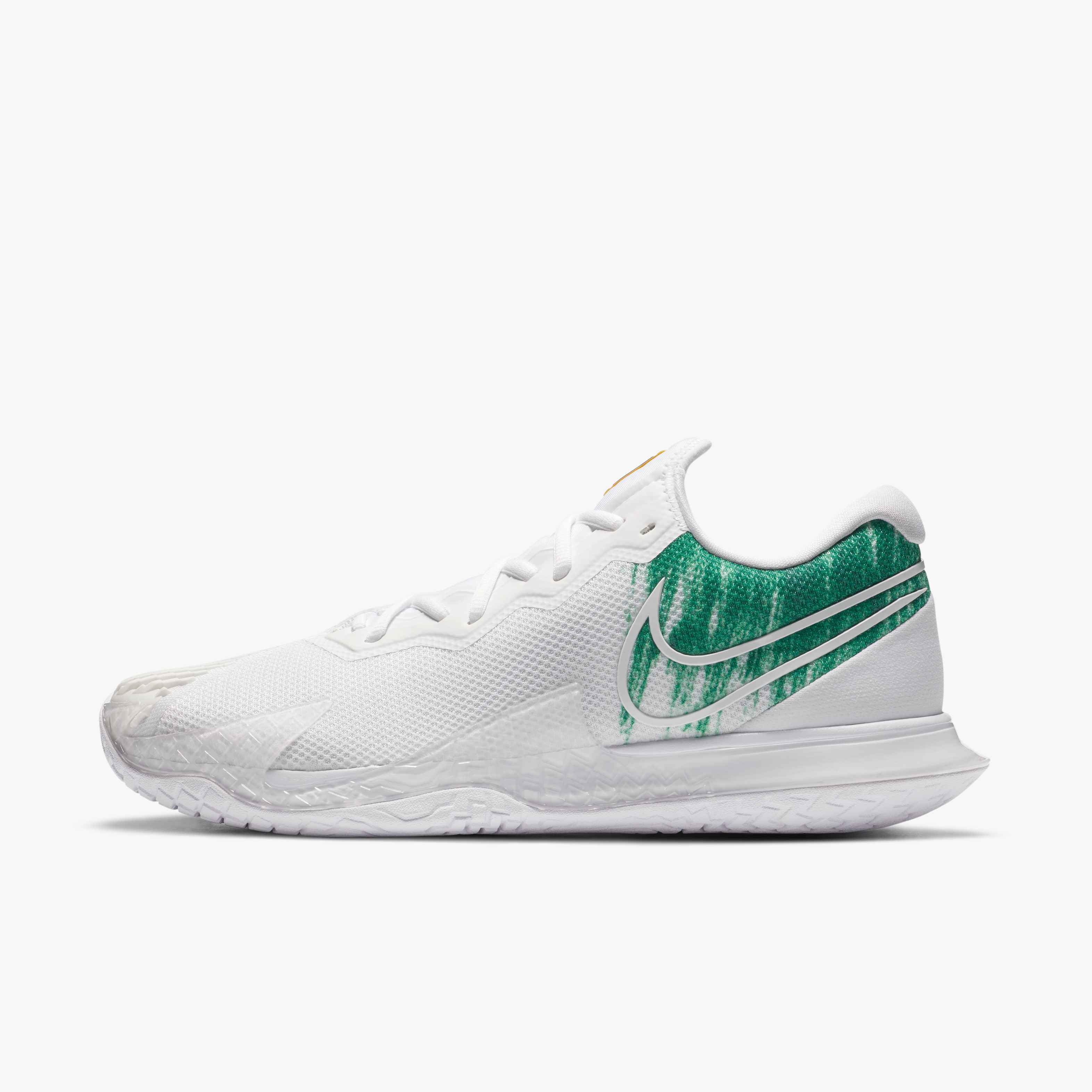 Nike Men's Hard Court Air Zoom Vapor Cage 4 in WHITE/WHITE-CLOVER