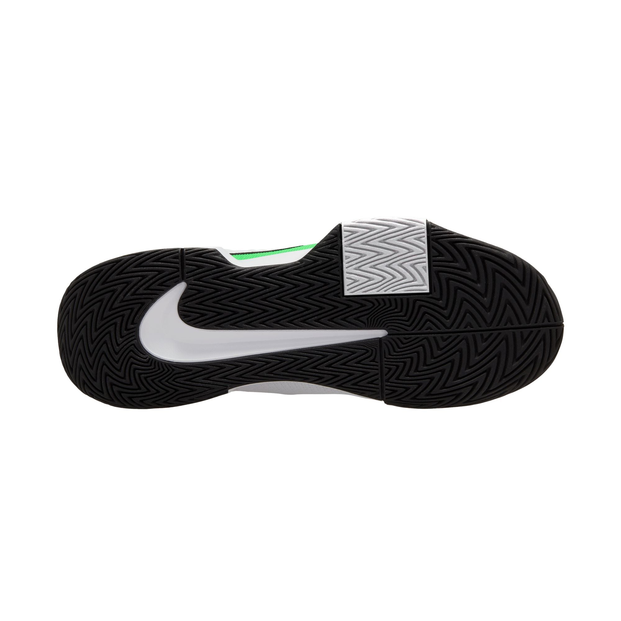 Nike Men's GP Challenge Pro Tennis Shoes in White/Poison Green-Black