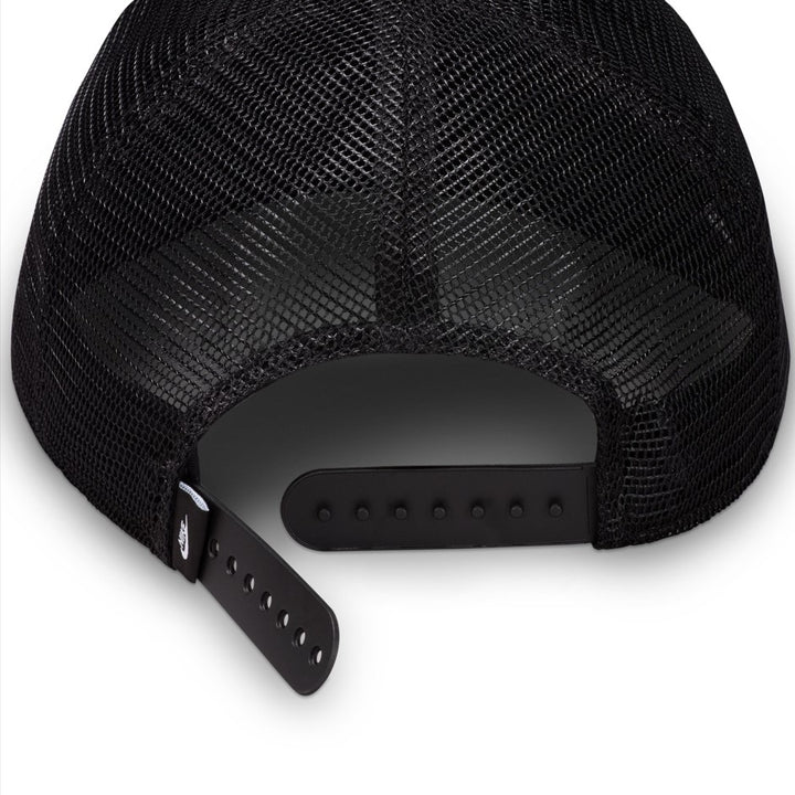 Nike Unisex Rise Structured Trucker Cap in Black/Black/Black/White