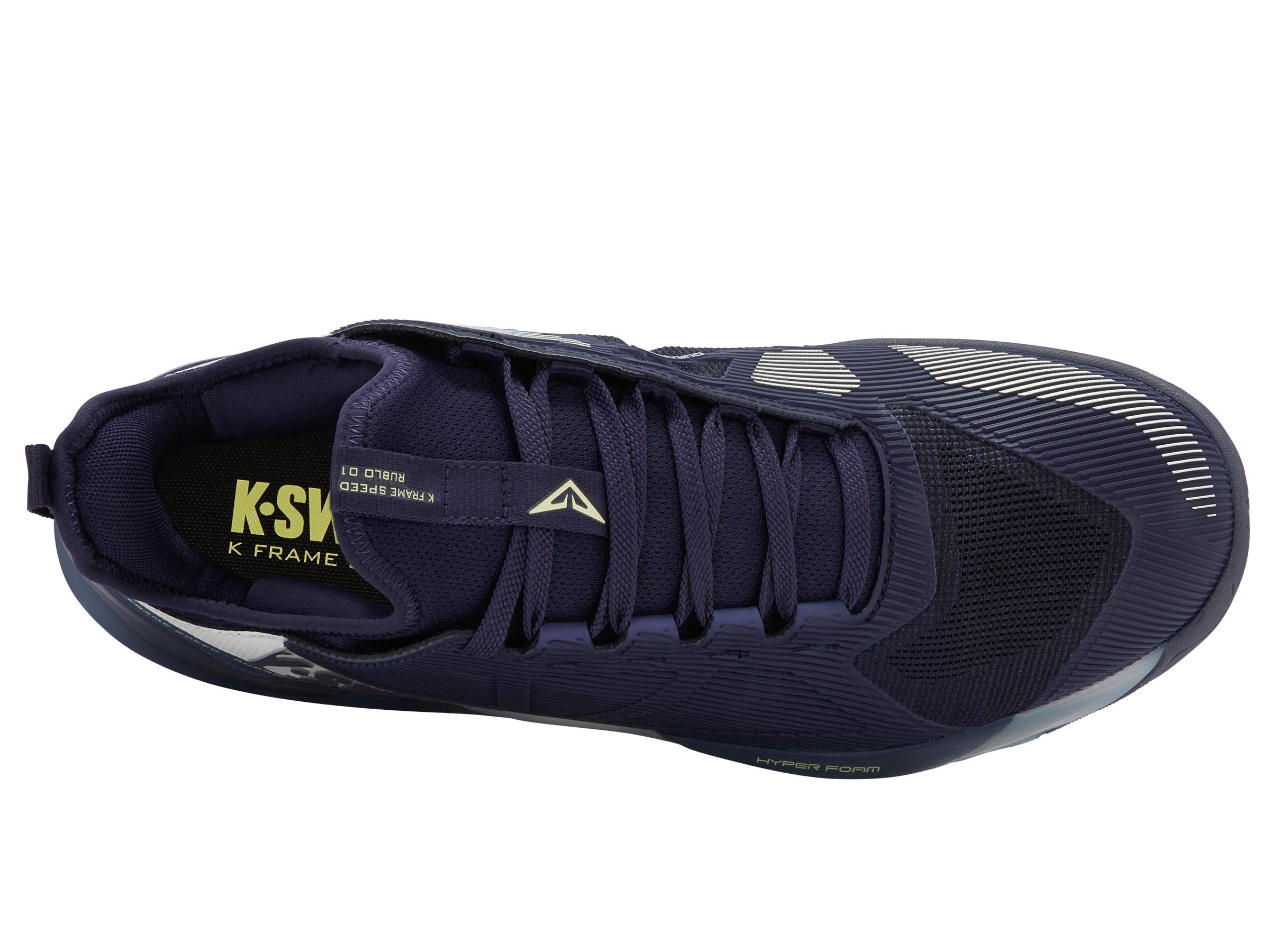 K-Swiss Men's K-Frame Speed Rublo Tennis Shoes in Naval Academy/Vintage Indigo/Blanc De Blanc