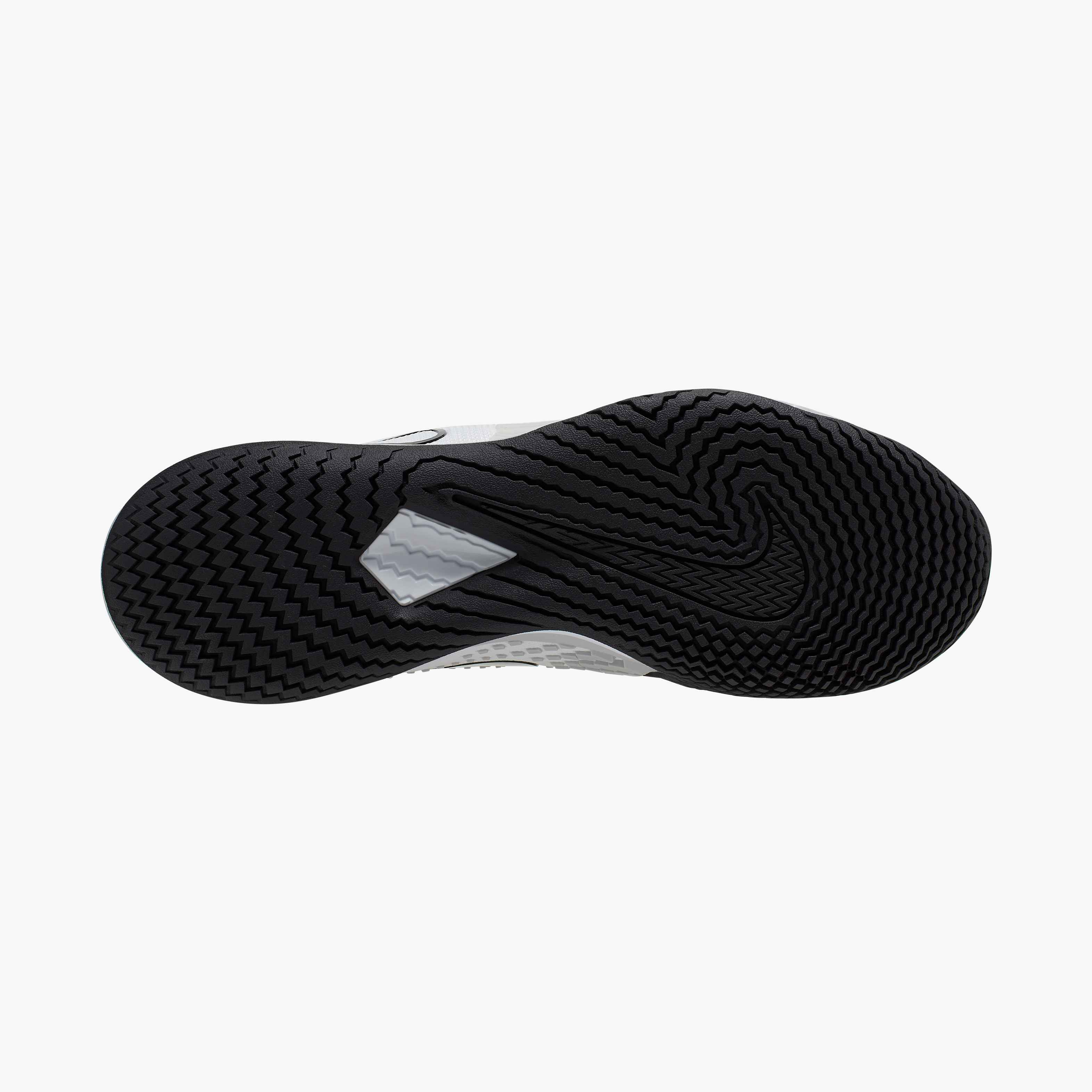 Nike Men's Hard Court Air Zoom Vapor Cage 4 in White/Black Volt Pure Platinum