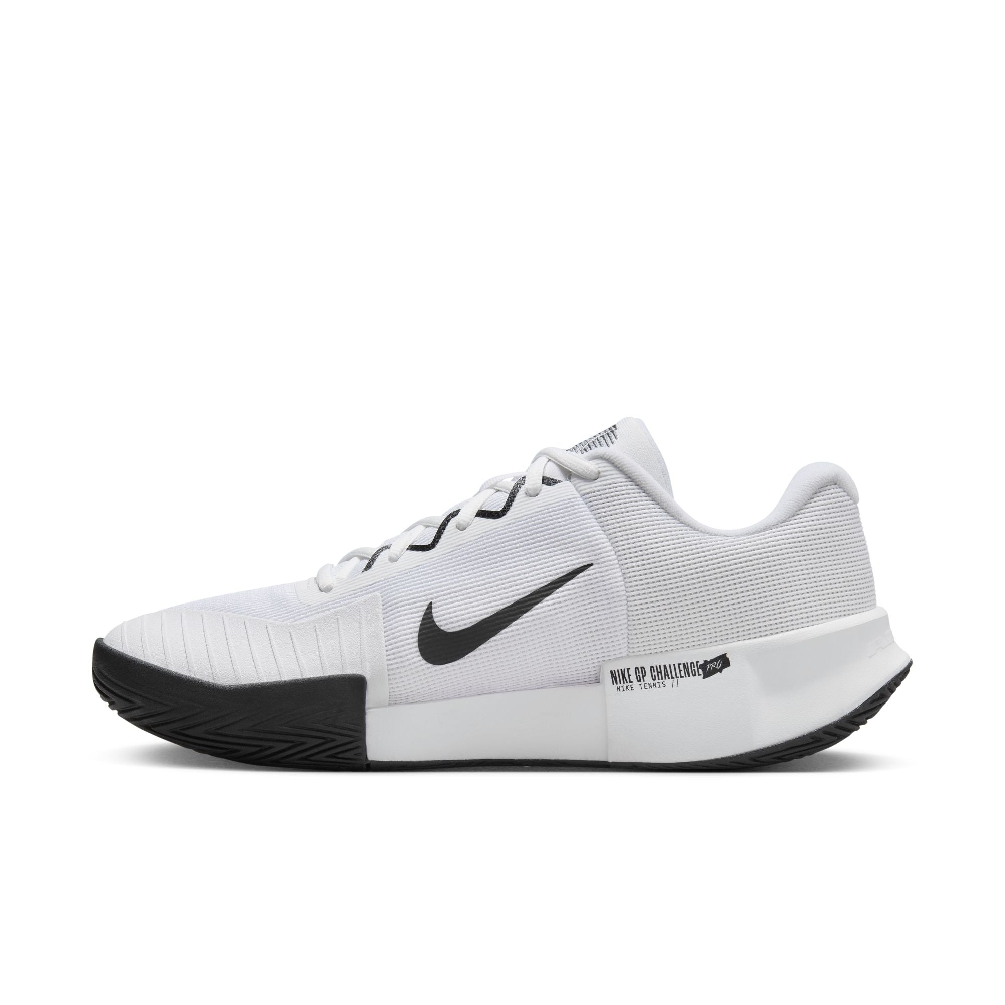 Nike Men's GP Challenge Pro Hard Court Shoes in White/Black-White