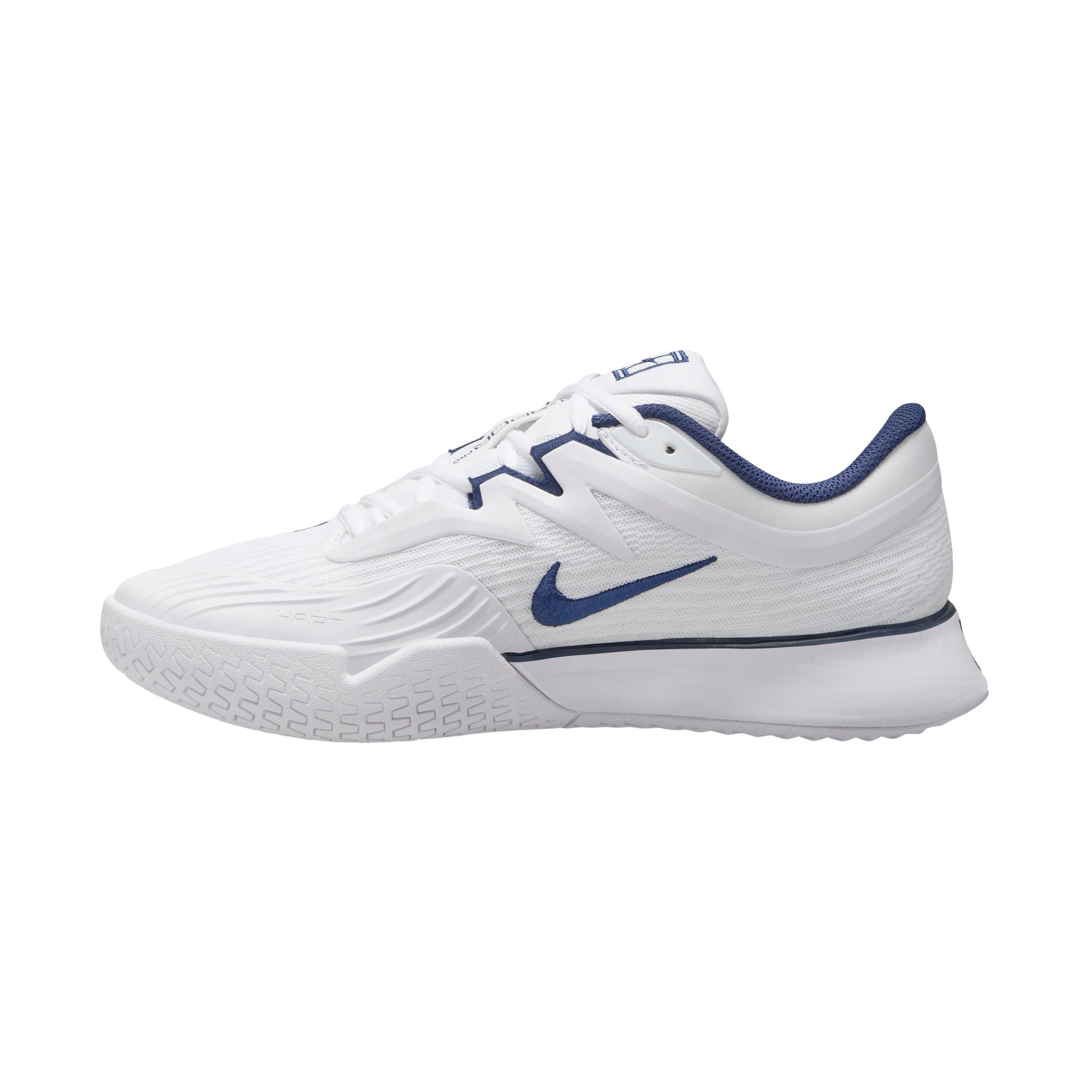 Nike Women's Vapor Pro 3 Premium Hard Court Tennis Shoes in White/Midnight Navy