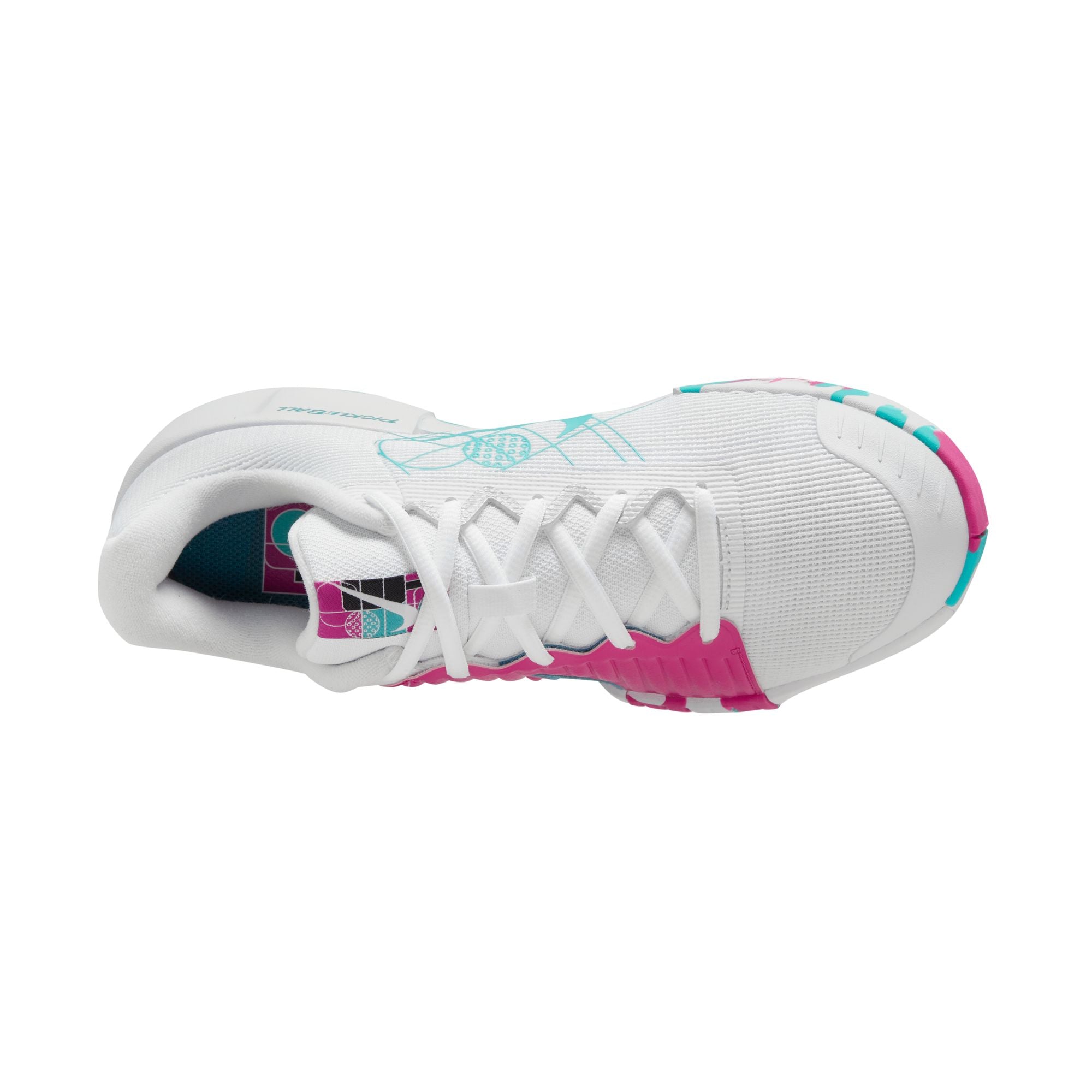 Nike Women's Zoom Challenge Pickleball Shoes in White/Retro-Alchemy Pink