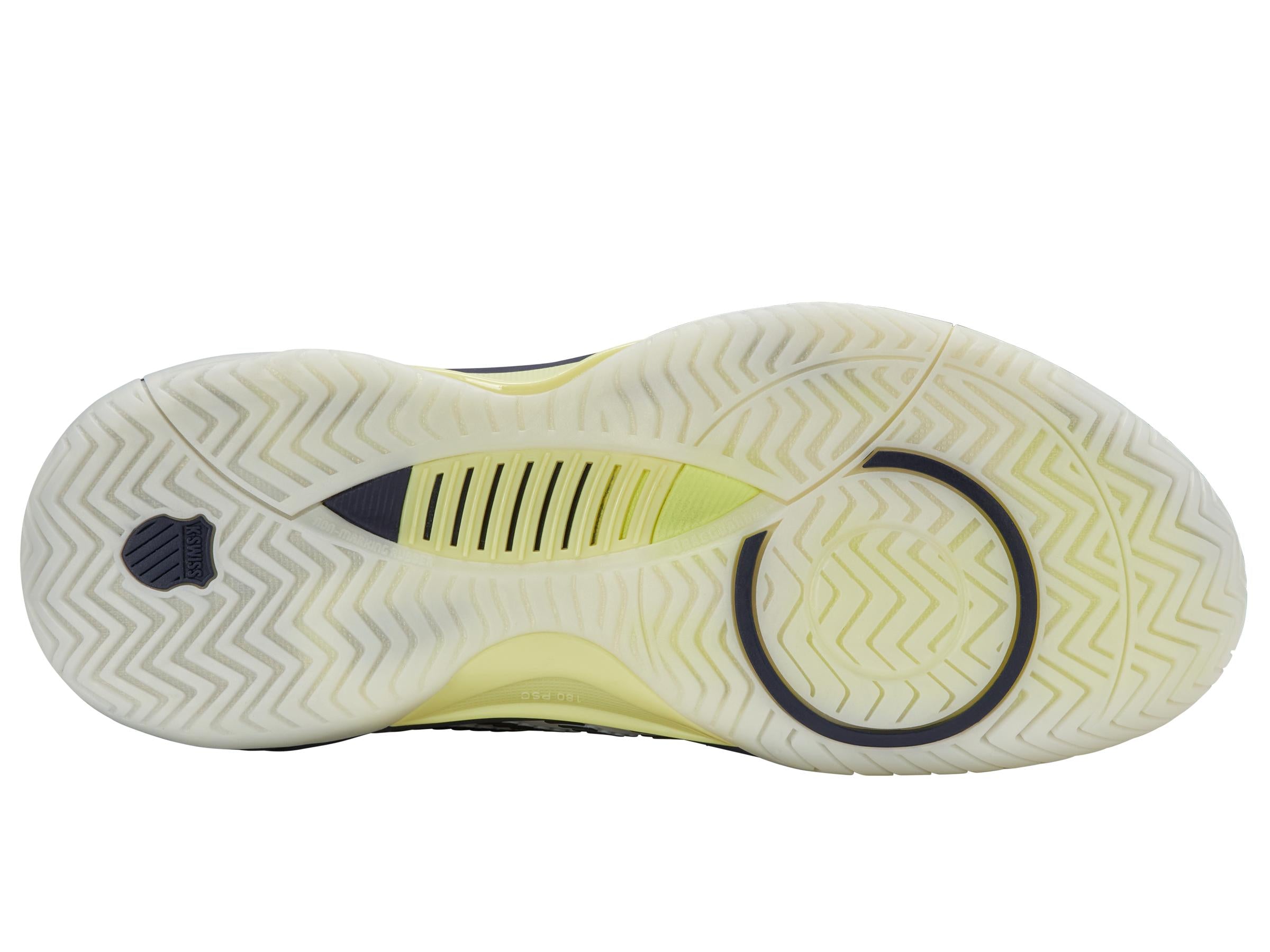 K-Swiss Men's Hypercourt Supreme 2 Tennis Shoes in Blanc De Blanc/ Naval Academy/Luminary Green