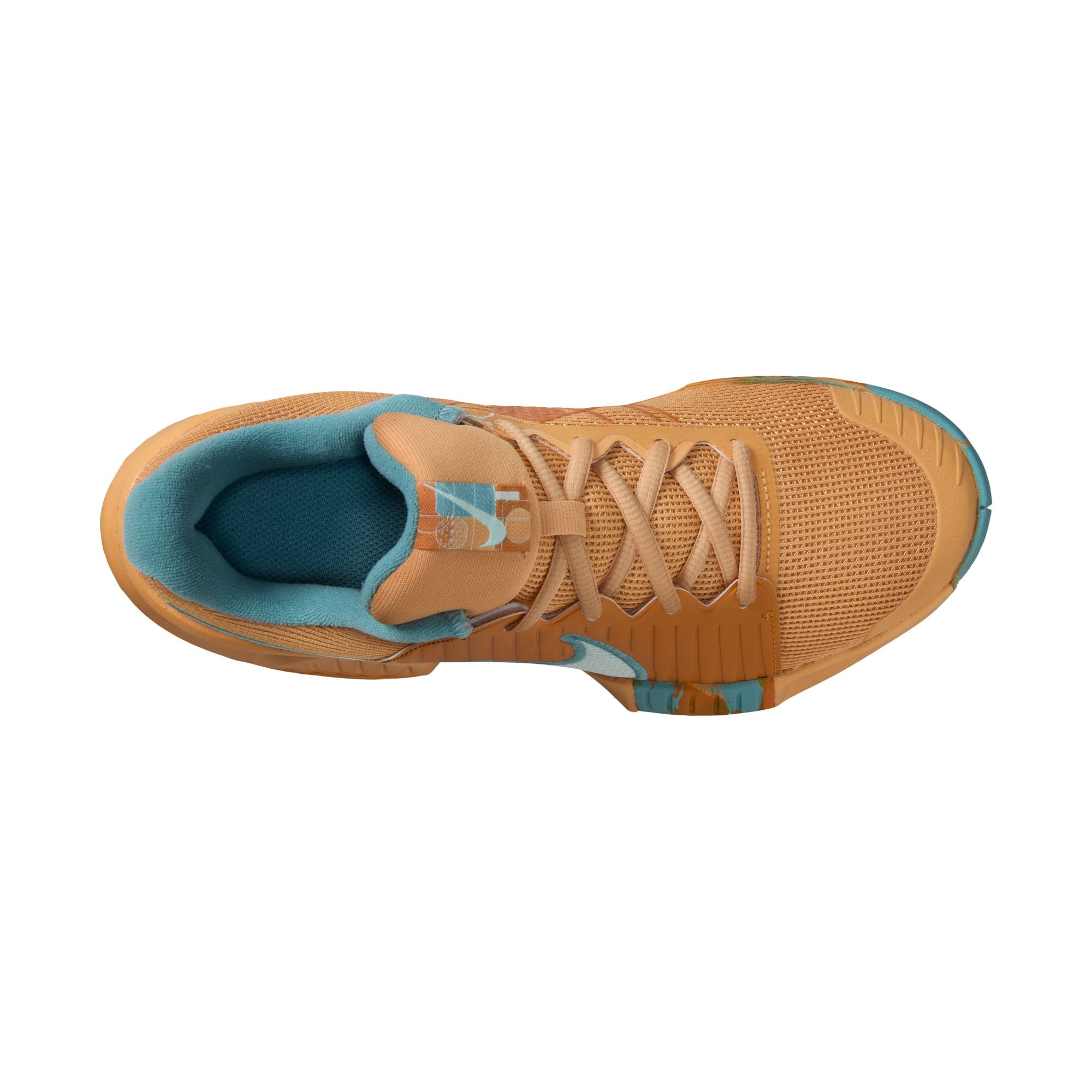 Nike Women's Zoom Challenge Pickleball Shoes in Copper Moon/Glacier Blue-Monarch