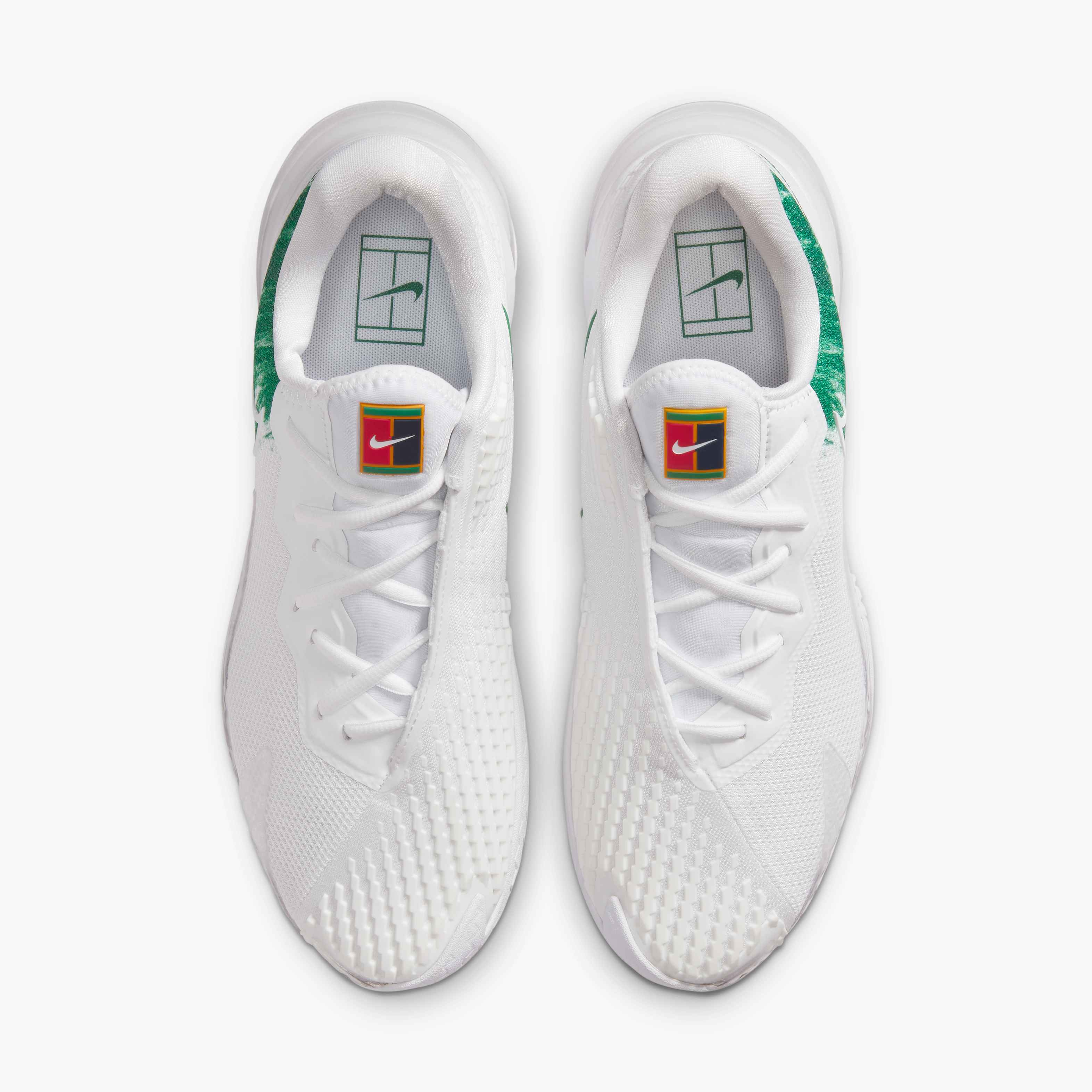 Nike Men's Hard Court Air Zoom Vapor Cage 4 in WHITE/WHITE-CLOVER