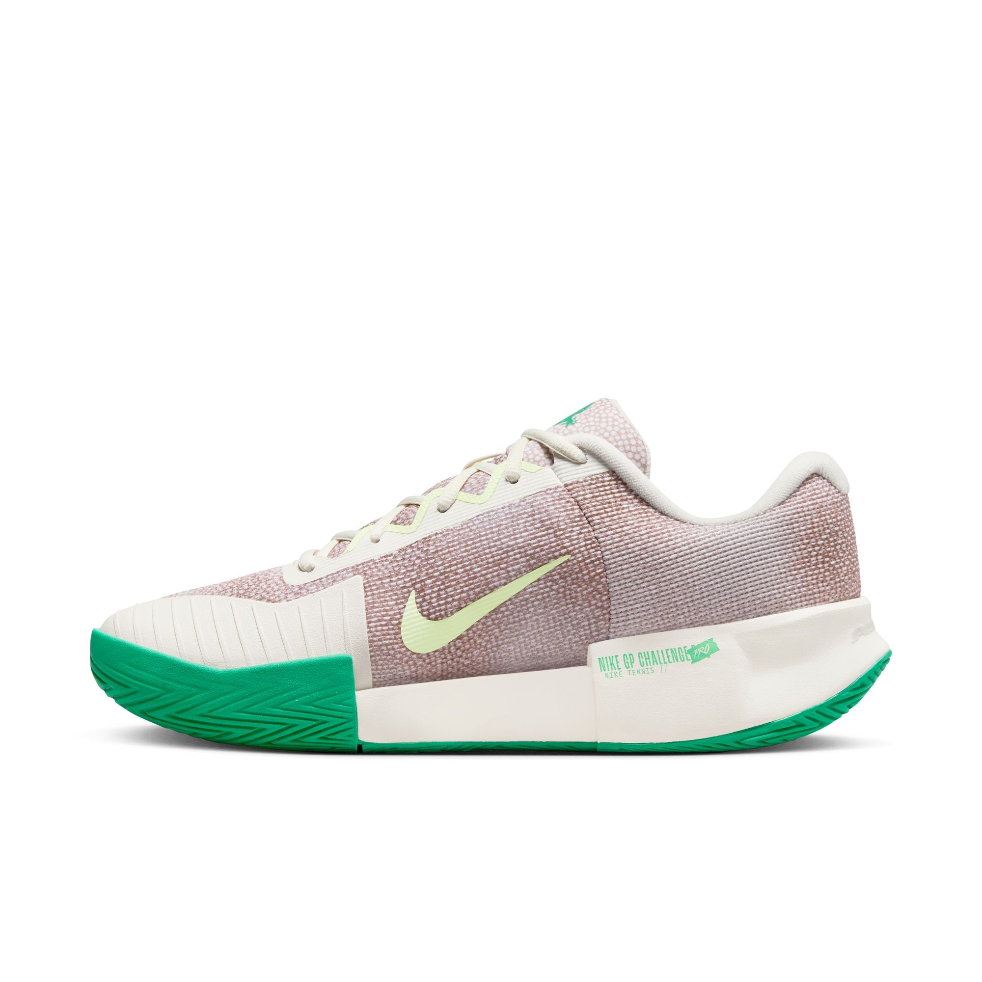 Nike Men's GP Challenge Pro PRM Tennis Shoes in Phantom/Barely Volt-Stadium Green