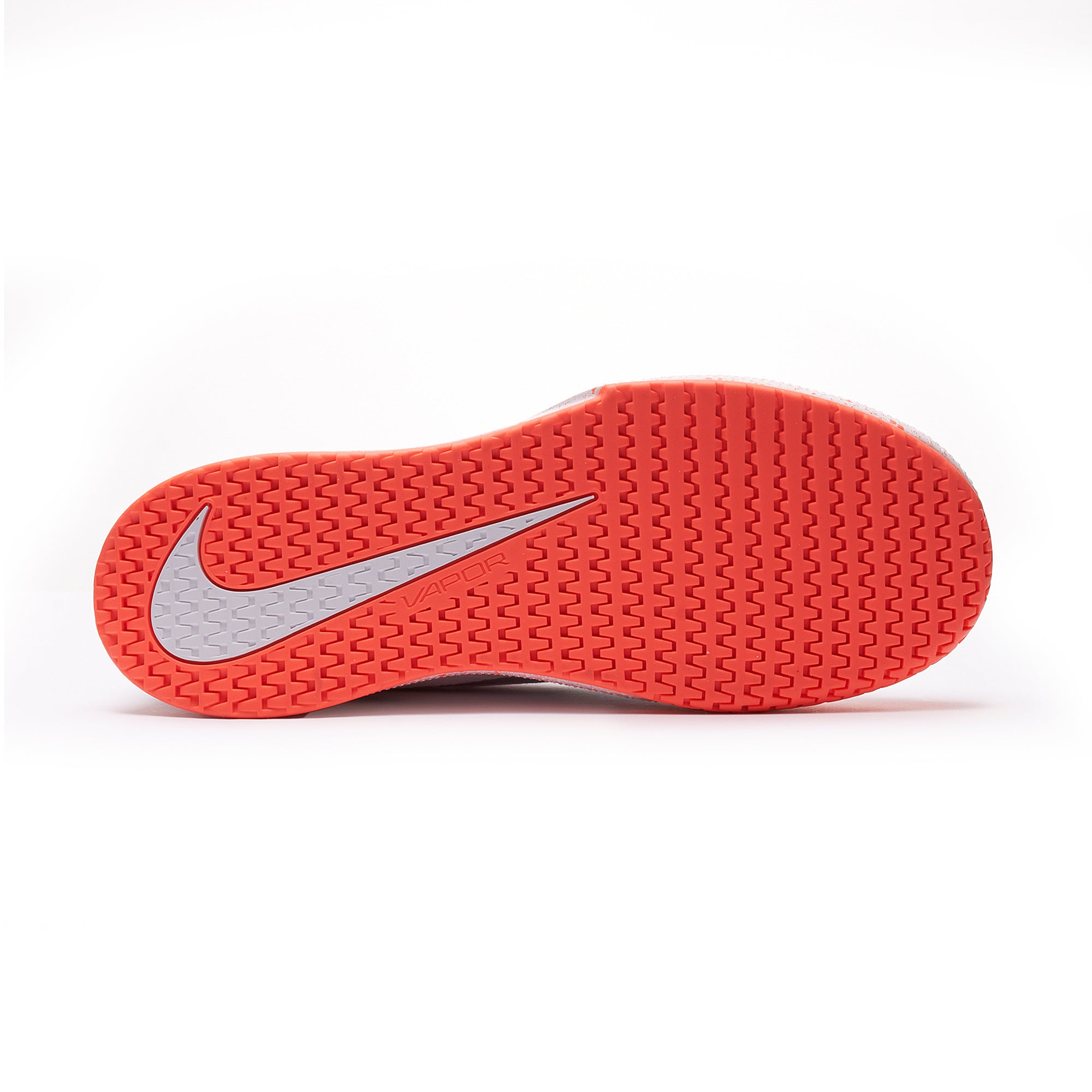 Nike Women's Vapor Lite 3 Hard Court Tennis Shoes in White/Hot Lava-Wolf Grey