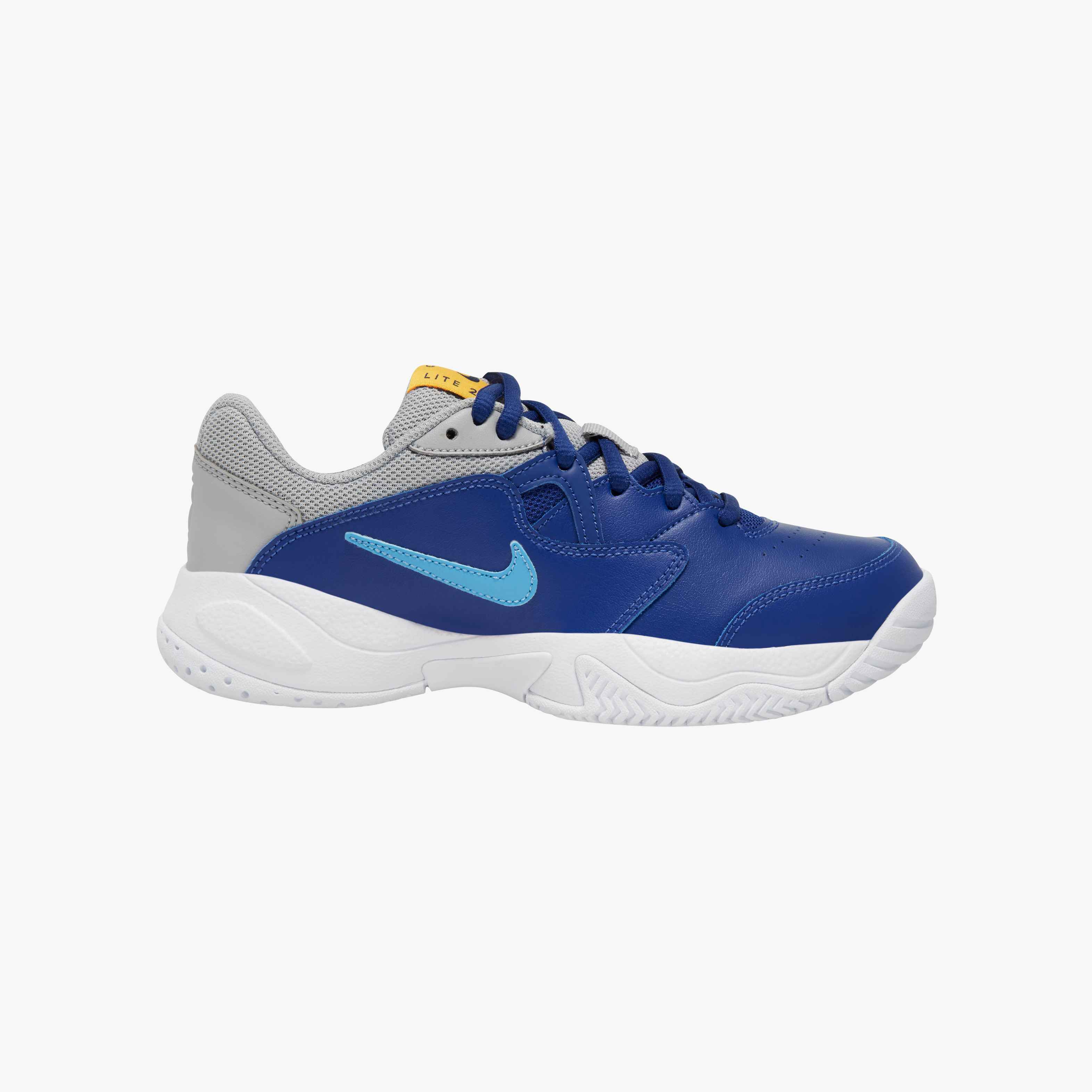Nike Court Jr. Lite 2 Tennis Shoes in DEEP ROYAL BLUE/COAST-LT SMOKE GREY