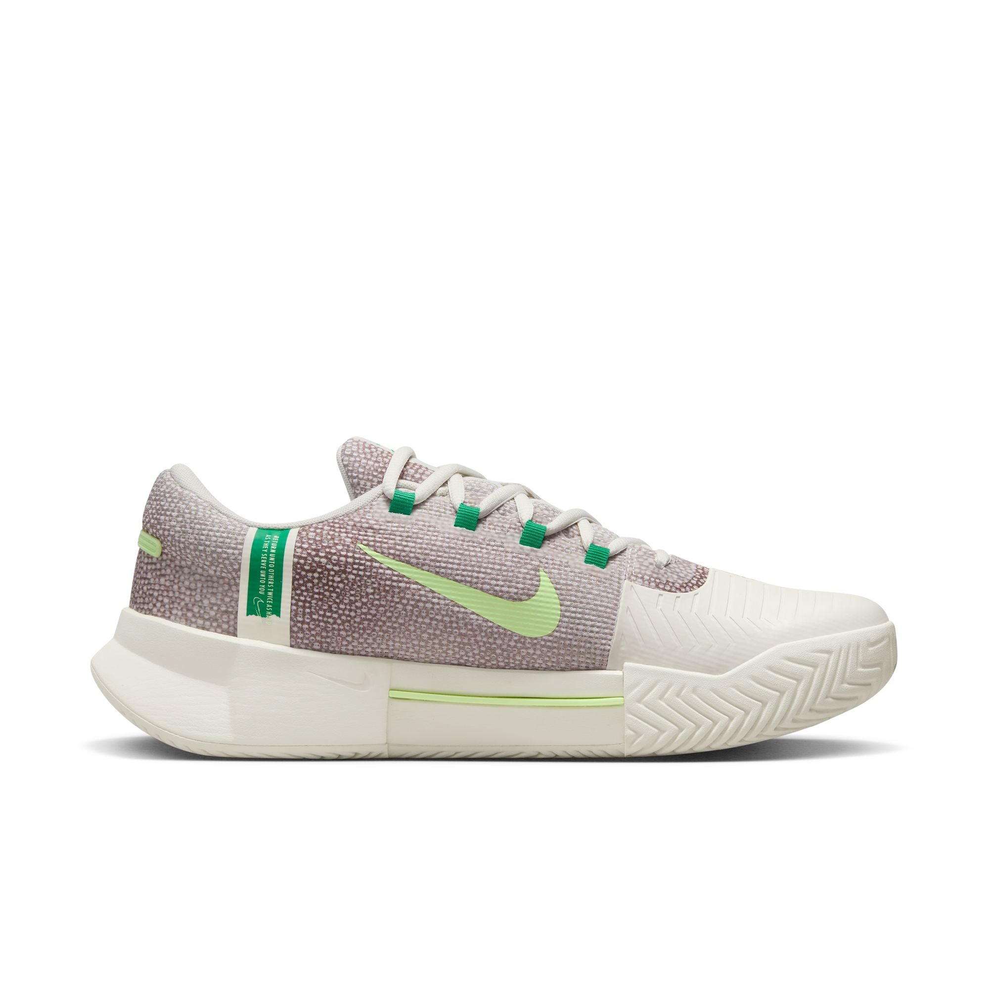 Nike Men's GP Challenge 1 Tennis Shoes in Phantom/Barely Volt-Platinum Violet