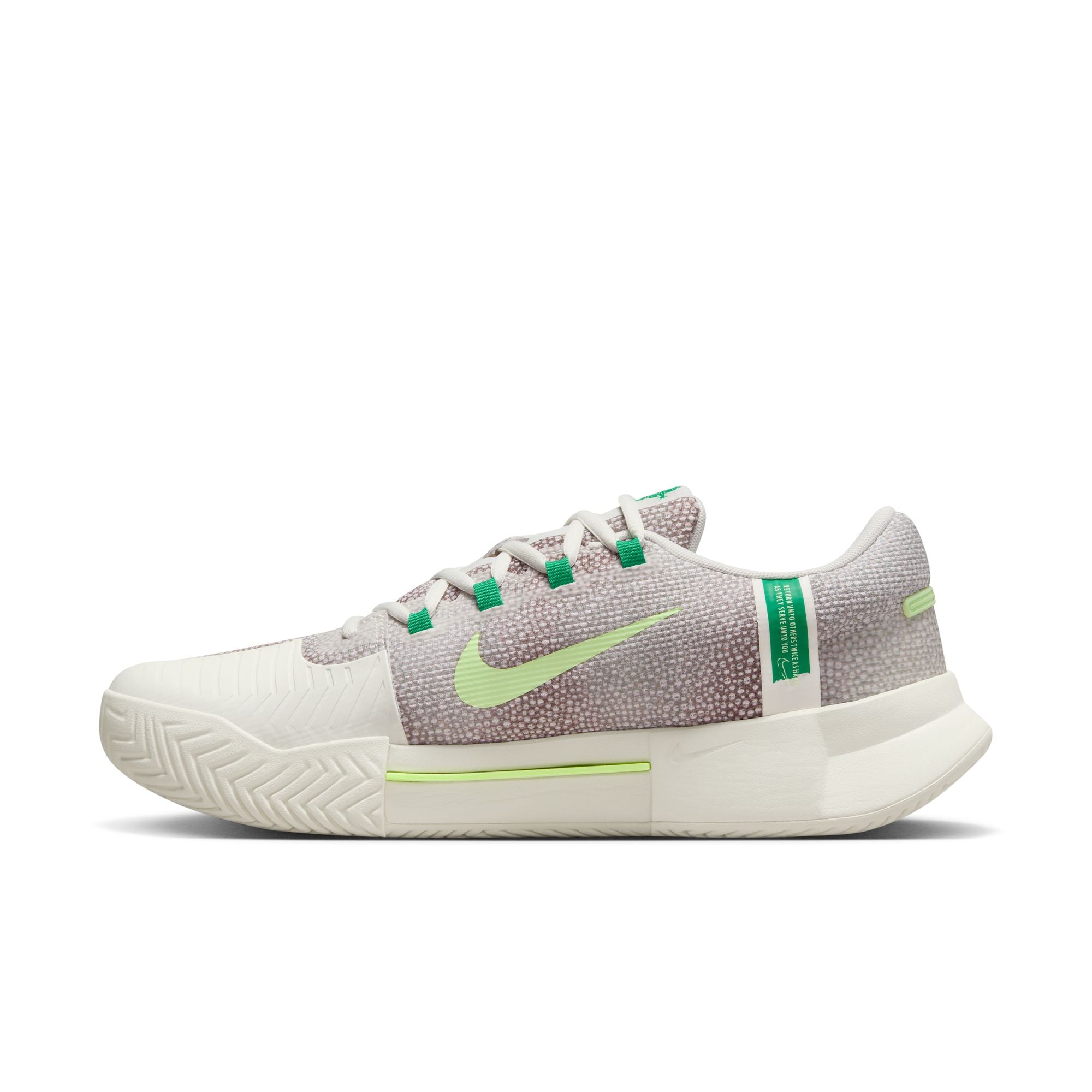 Nike Men's GP Challenge 1 Tennis Shoes in Phantom/Barely Volt-Platinum Violet