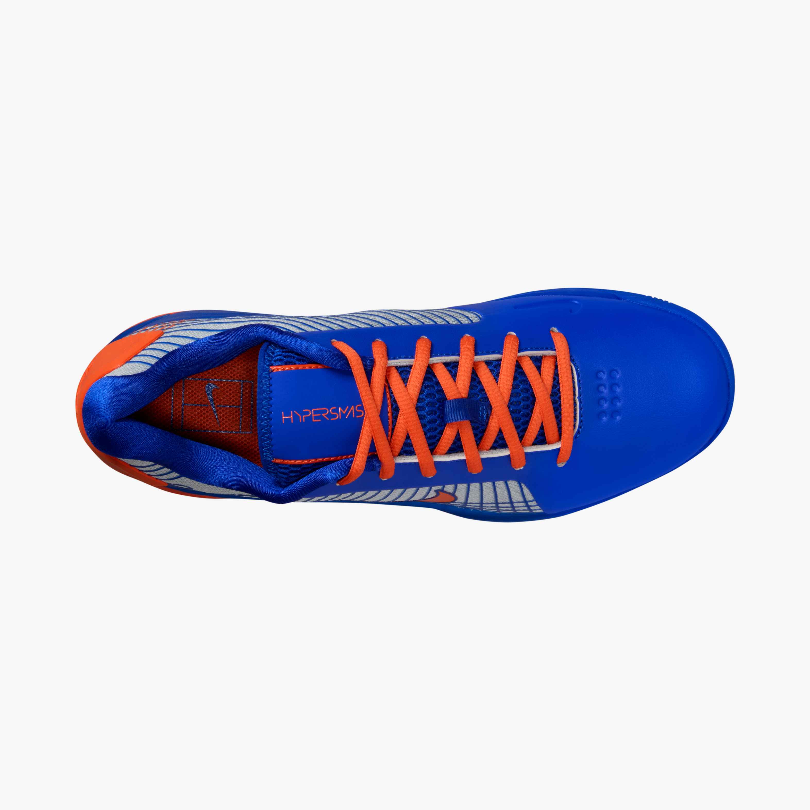 Nike Men's Vapor 12 Hypersmash Hard Court Tennis Shoes in Racer Blue/Safety Orange-Pure Platinum