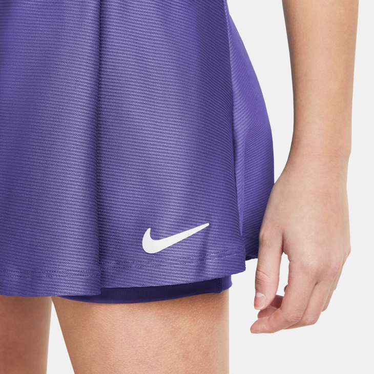 Nike Older Kids' (Girls') Court Dri-FIT Victory Tennis Skirt in Dark Iris/White