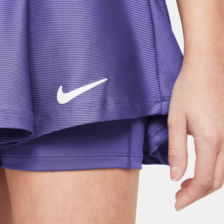 Nike Older Kids' (Girls') Court Dri-FIT Victory Tennis Skirt in Dark Iris/White
