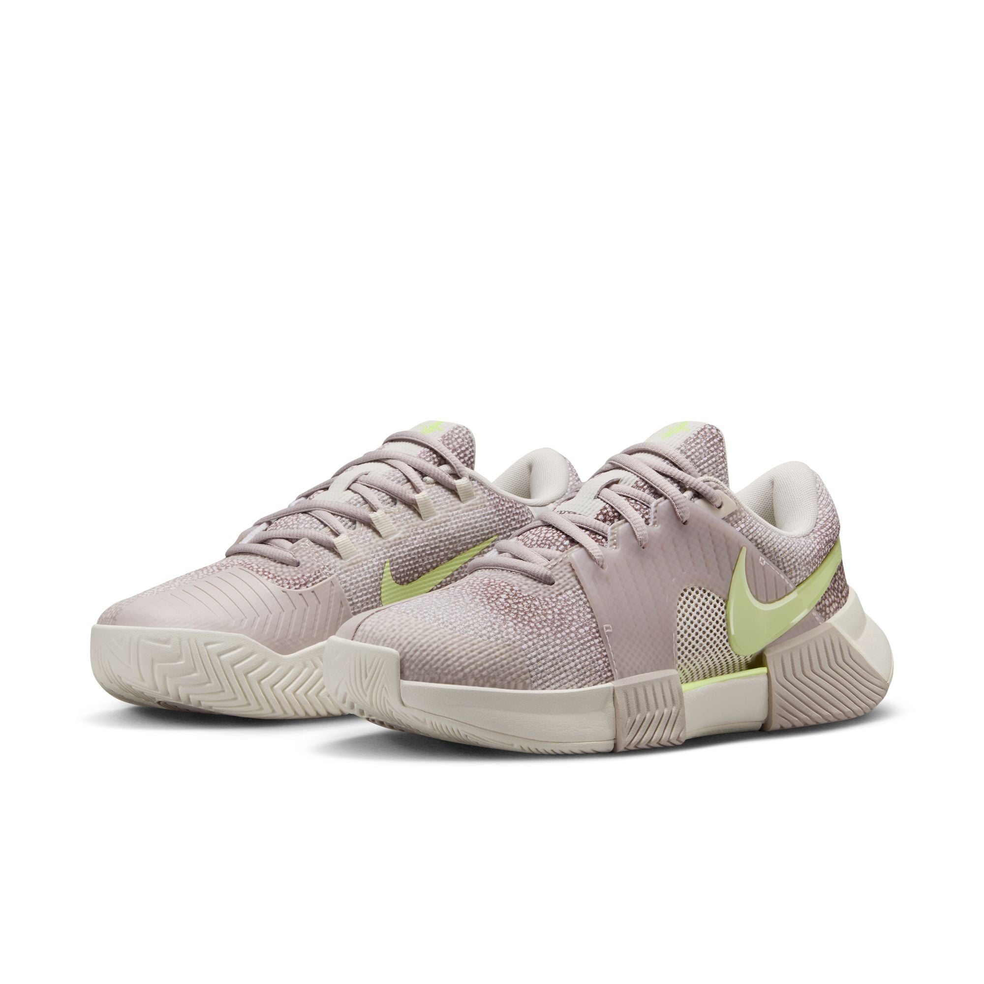 Nike Women's GP Challenge Pro PRM Tennis Shoes in Phantom/Barely Volt-Platinum Violet