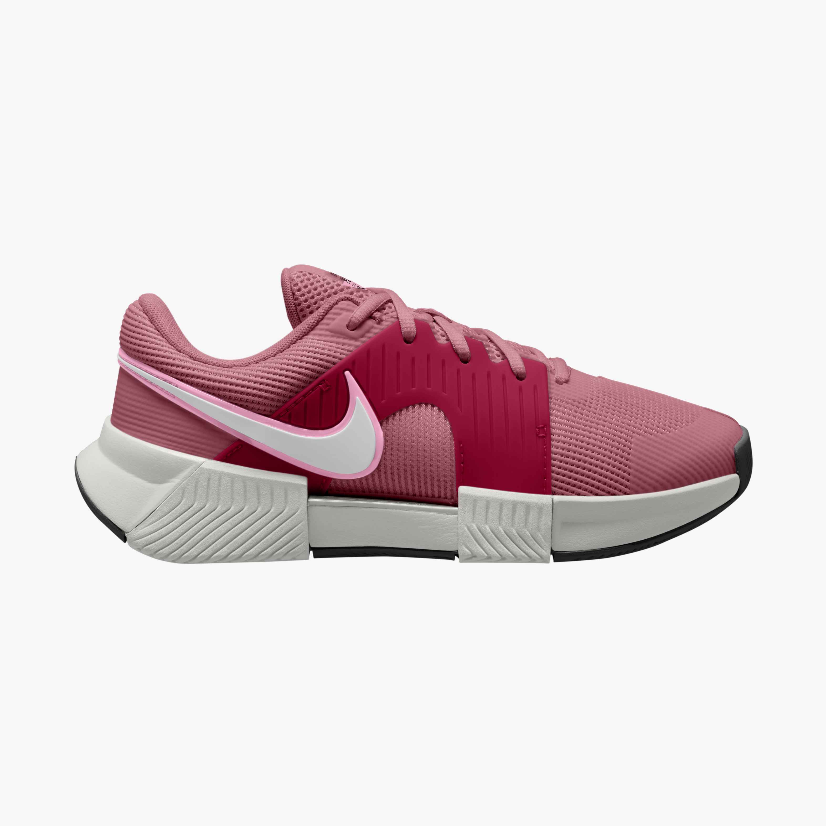 Nike Women's Zoom GP Challenge 1.5 Hard Court Tennis Shoes in PINK SMOKE/WHITE-VAST GREY-BLACK