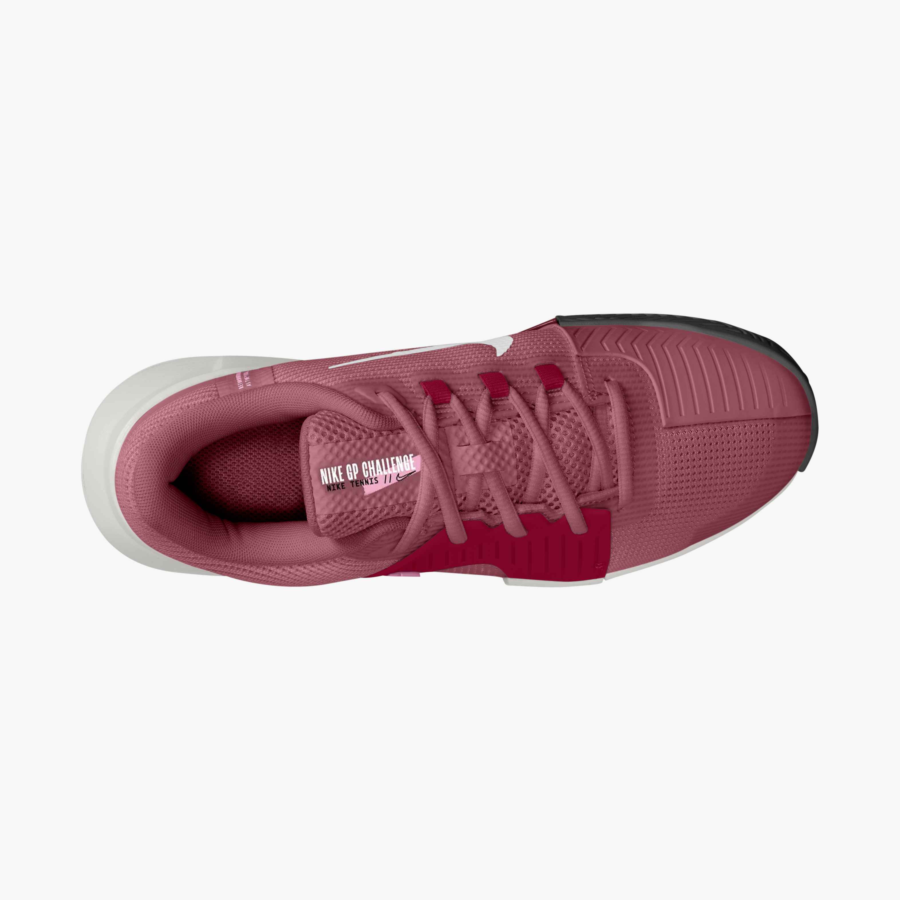 Nike Women's Zoom GP Challenge 1.5 Hard Court Tennis Shoes in PINK SMOKE/WHITE-VAST GREY-BLACK