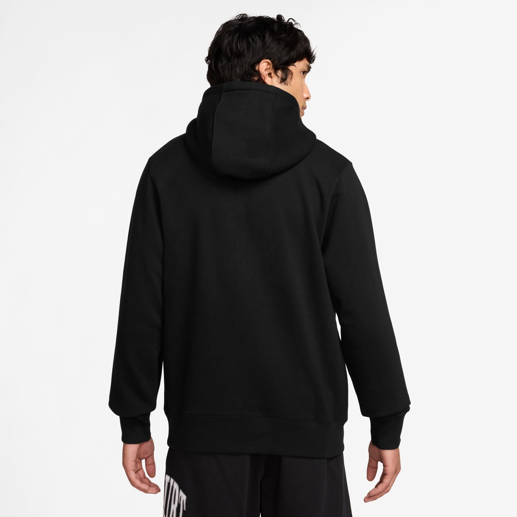 Nike Men's Court Heritage Dri-FIT French Terry Tennis Pullover Hoodie in Black/Anthracite