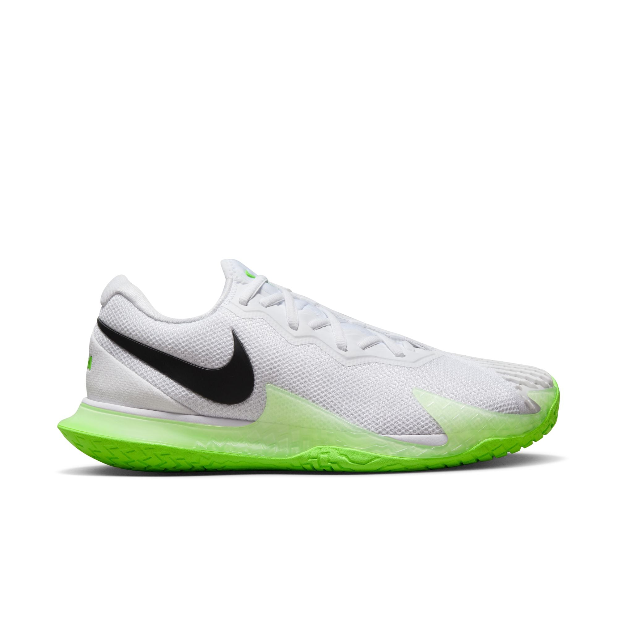 Nike Court Men's Zoom Vapor Cage 4 Rafa Shoes in White/Black-Action Green-LT Lemon Twist