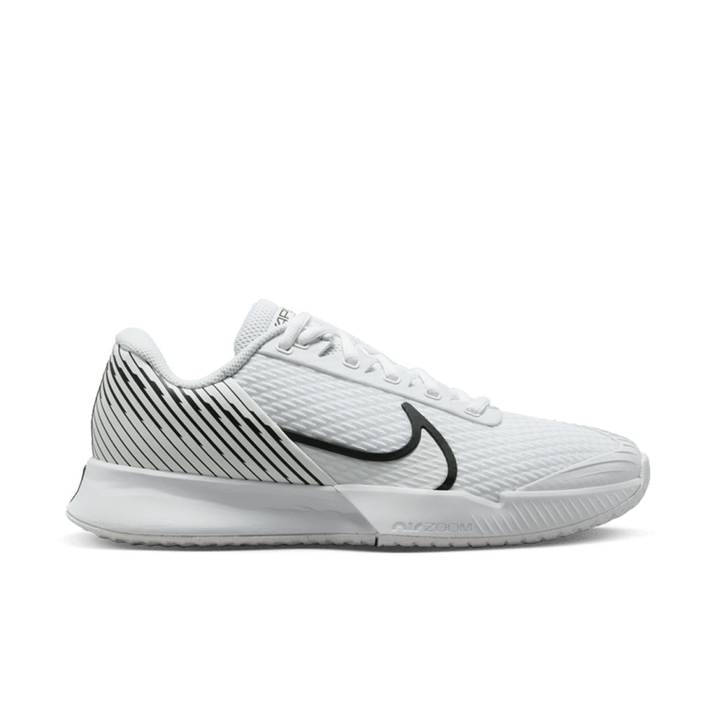 Nike Court Women's Air Zoom Vapor Pro 2 Shoes in Black/White-Pure Platinum