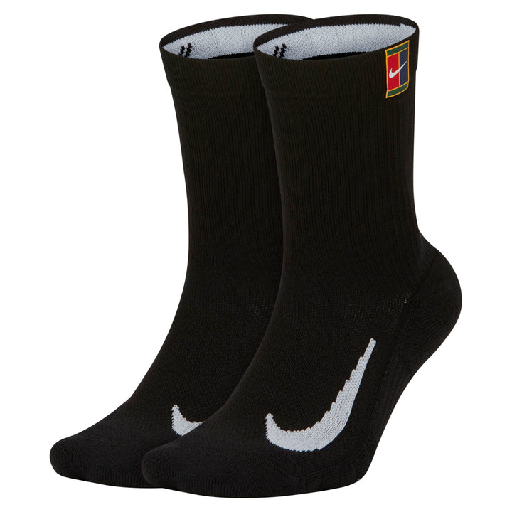 Nike Court Multiplier Cushioned Crew Socks in Black